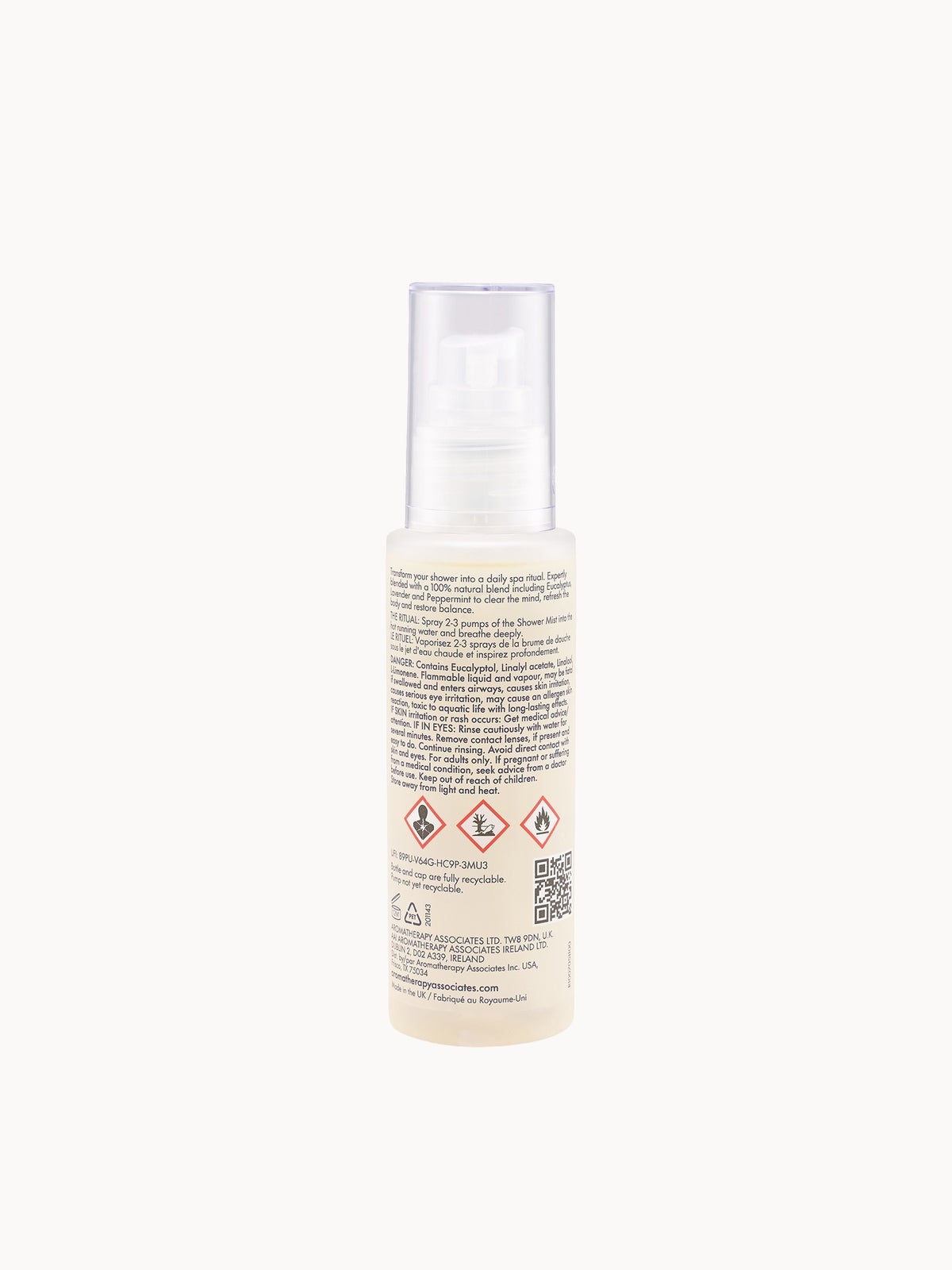 Aromatherapy Associates Support Breathe Shower Mist 100ml 2