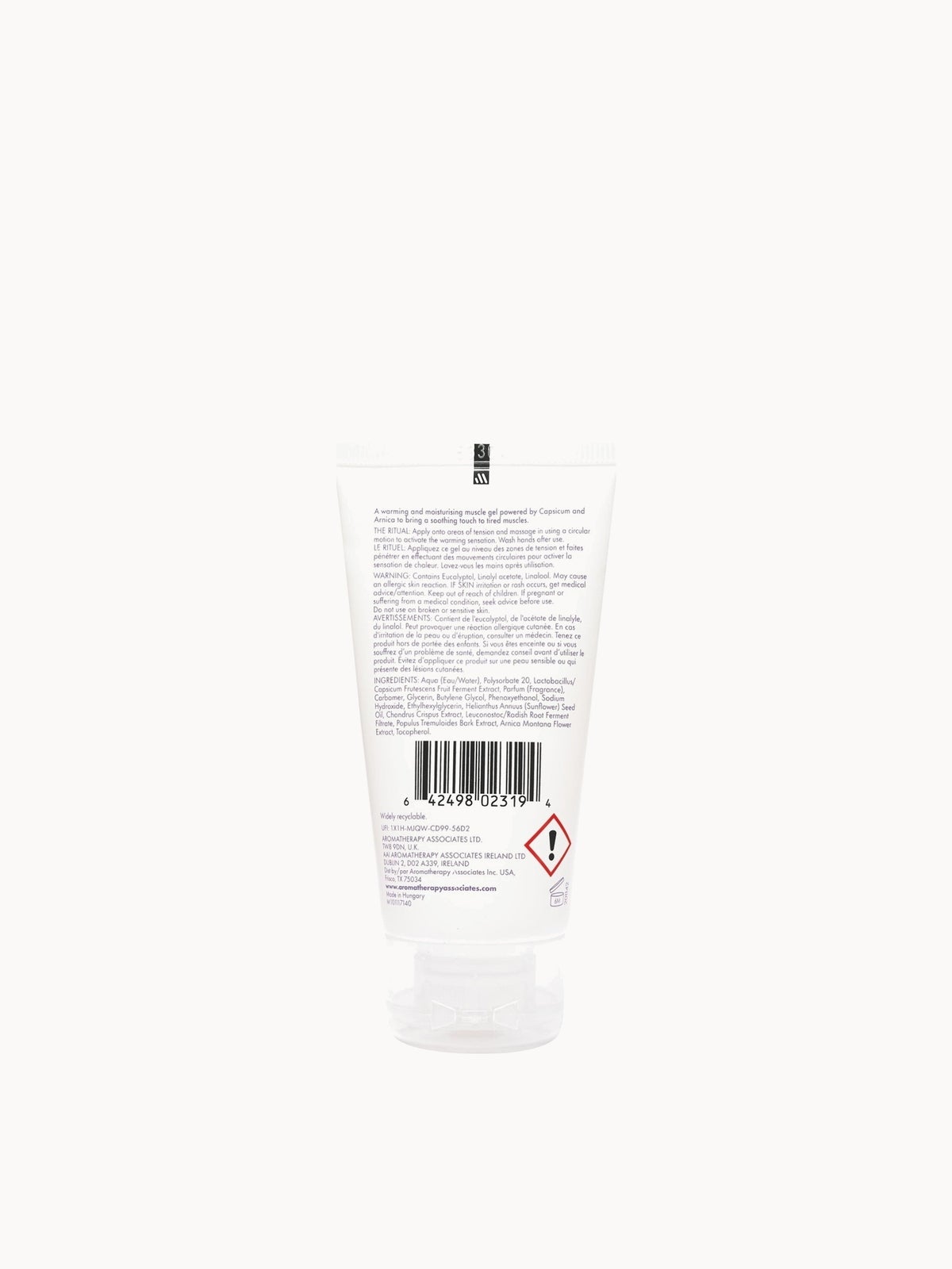 Aromatherapy Associates Warming De-Stress Muscle Gel 150ml 3