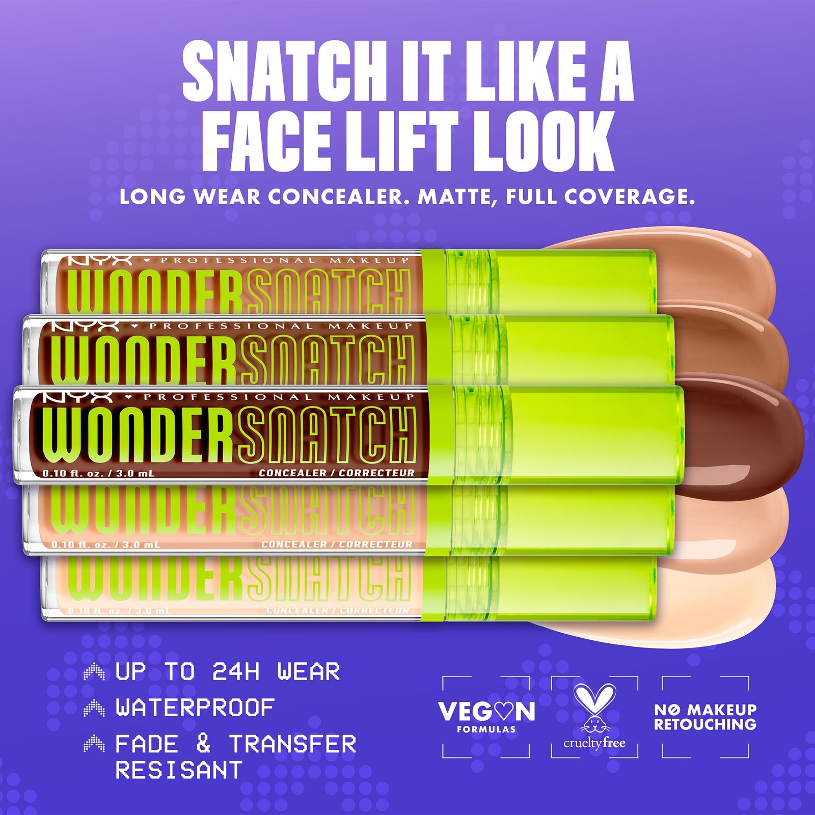 NYX Professional Makeup Wonder Snatch Concealer, Liquid Concealer, Up to 24h Hydration, Waterproof Wear (Various Shades) - Cinnamon 2