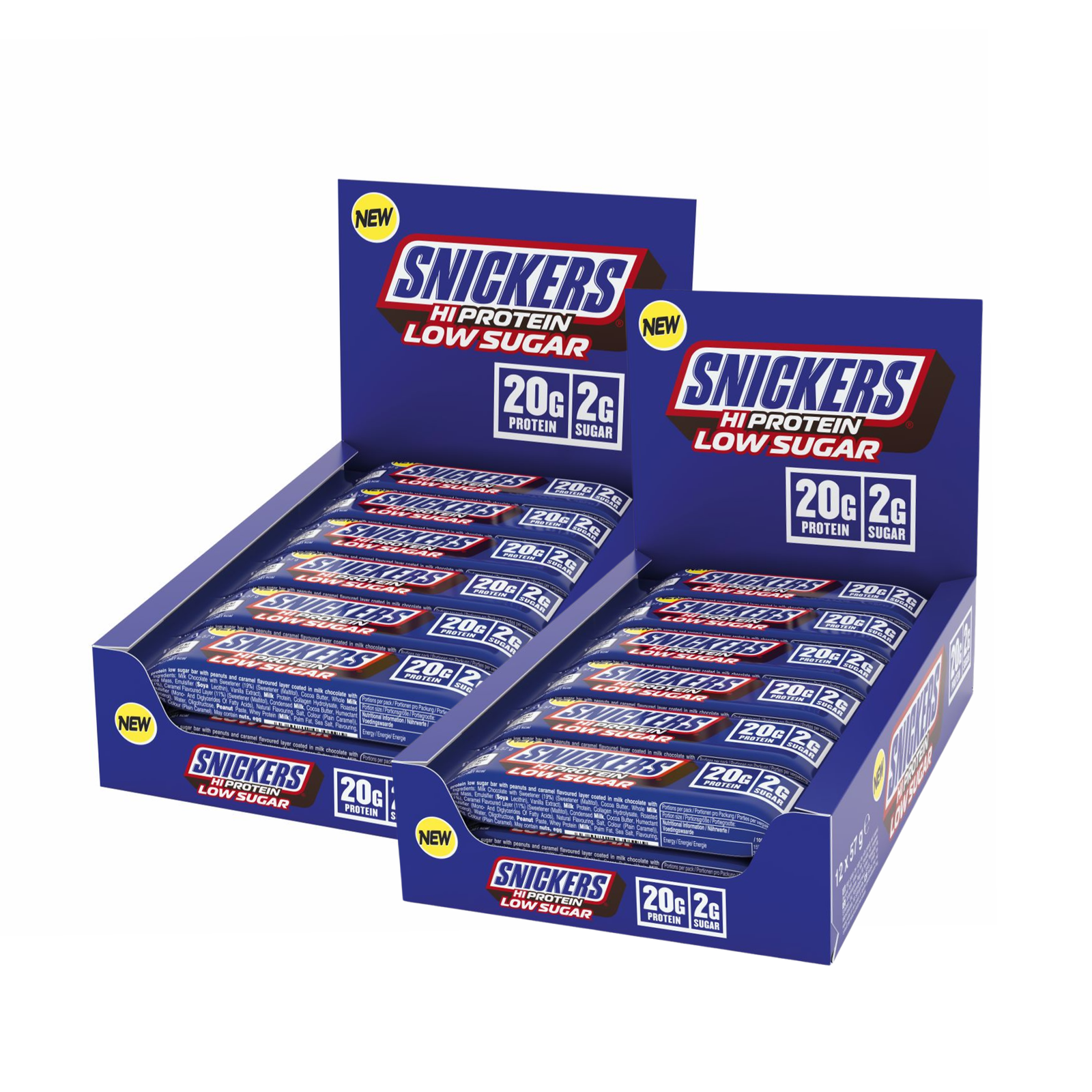Myprotein UK MyProtein HiProtein Bars - Twin Pack - Snickers Original HiProtein Bar - Snickers Original HiProtein Bar - 24Bars