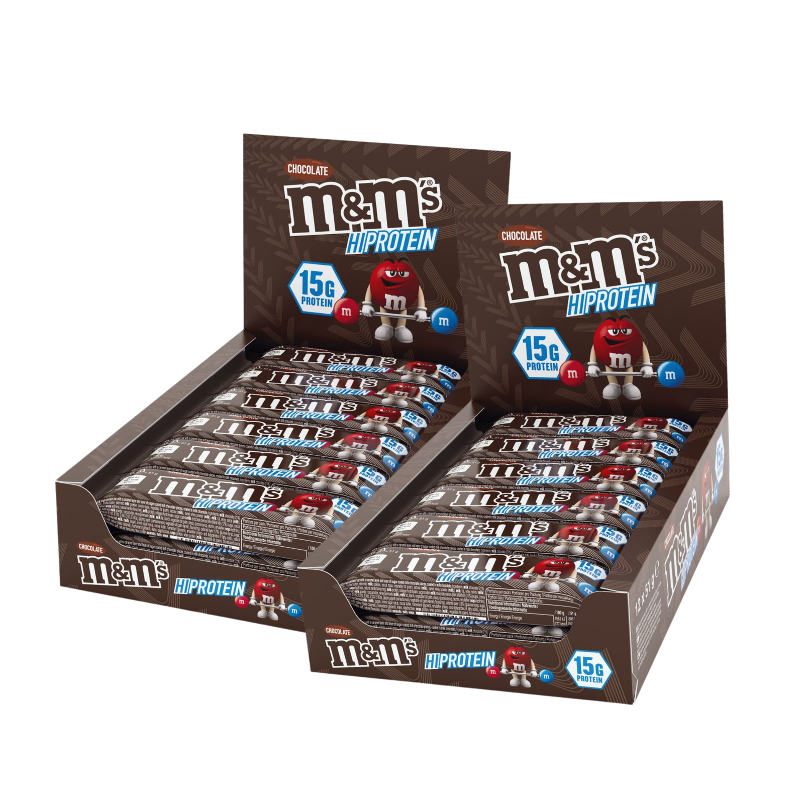 Myprotein UK MyProtein HiProtein Bars - Twin Pack - M&M's Chocolate Protein Bar - M&M's Chocolate Protein Bar - 24Bars