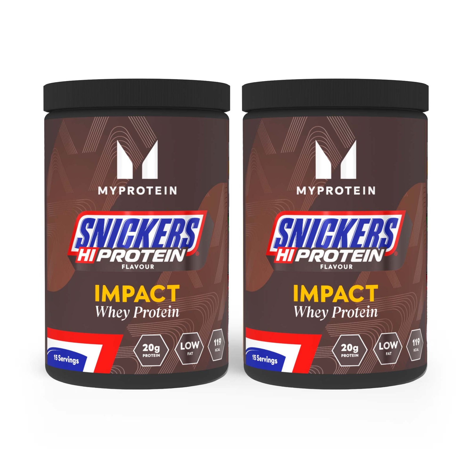 Myprotein UK MyProtein Impact Whey Protein — SNICKERS® Twin Pack - Snickers Original - Snickers Original - 500g
