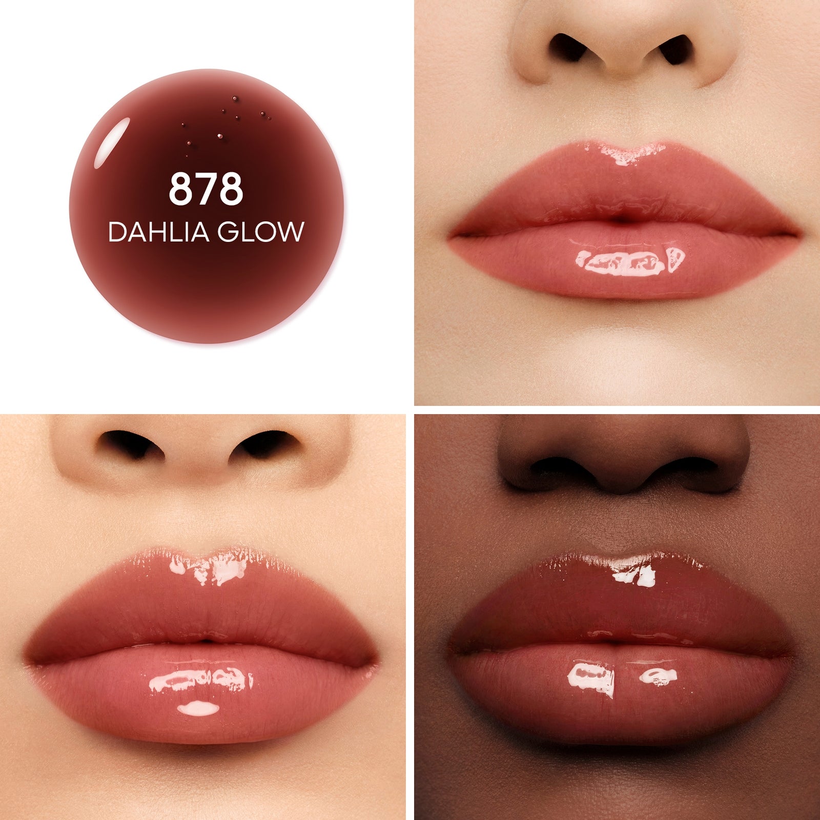 GUERLAIN KissKiss Bee Glow 92% Natural-Origin Honey Tint Lip Oil 41g (Various Shades) - Dahlia Glow 2