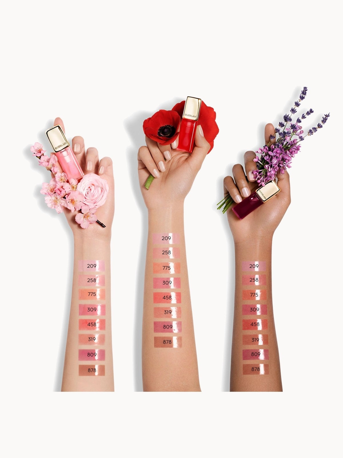 GUERLAIN KissKiss Bee Glow 92% Natural-Origin Honey Tint Lip Oil 41g (Various Shades) - Dahlia Glow 3