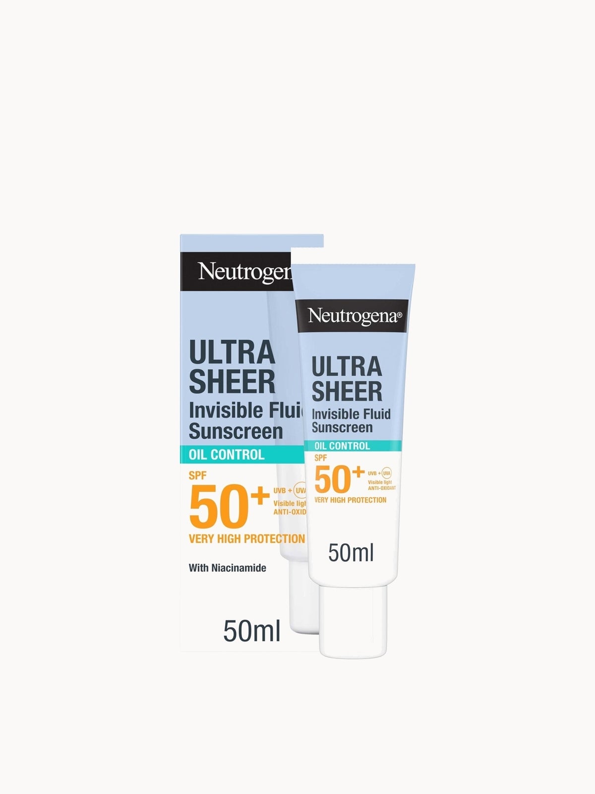 Neutrogena Ultra Sheer Invisible Fluid Sunscreen Oil Control SPF50+