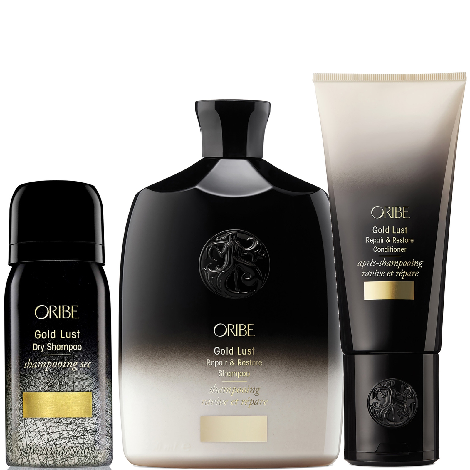 Oribe Gold Lust Repair & Restore Shampoo And Conditioner Bundle ($119 Value) In Black