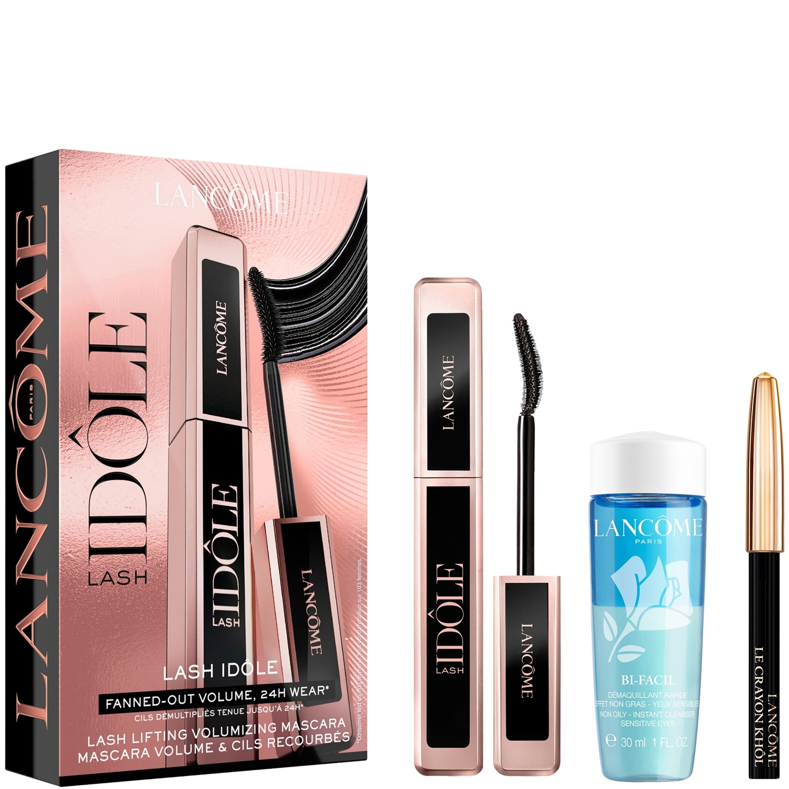 Lancôme Lash Idole Mascara, Khol Liner and Mini Bifacil Set