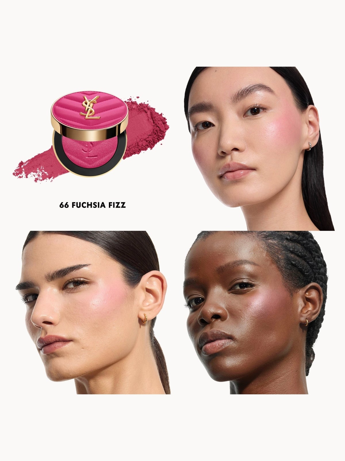 Yves Saint Laurent Make Me Blush Bold Blurring Blush 5g (Various Shades) - Fuchsia Fizz 66 2