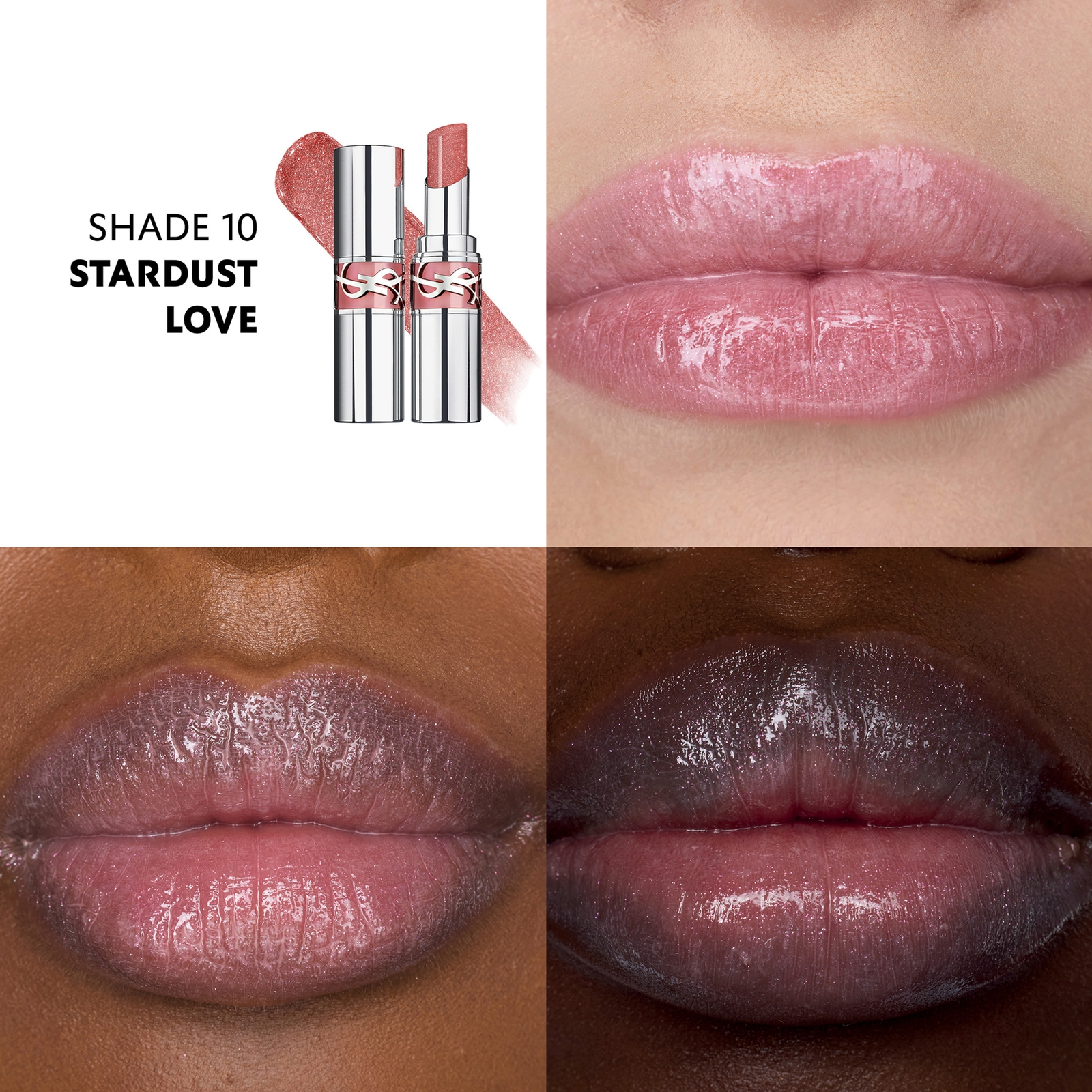 Thumbnail - Yves Saint Laurent Loveshine Lipstick 3.2ml (Various Shades) - 10 Stardust Love
