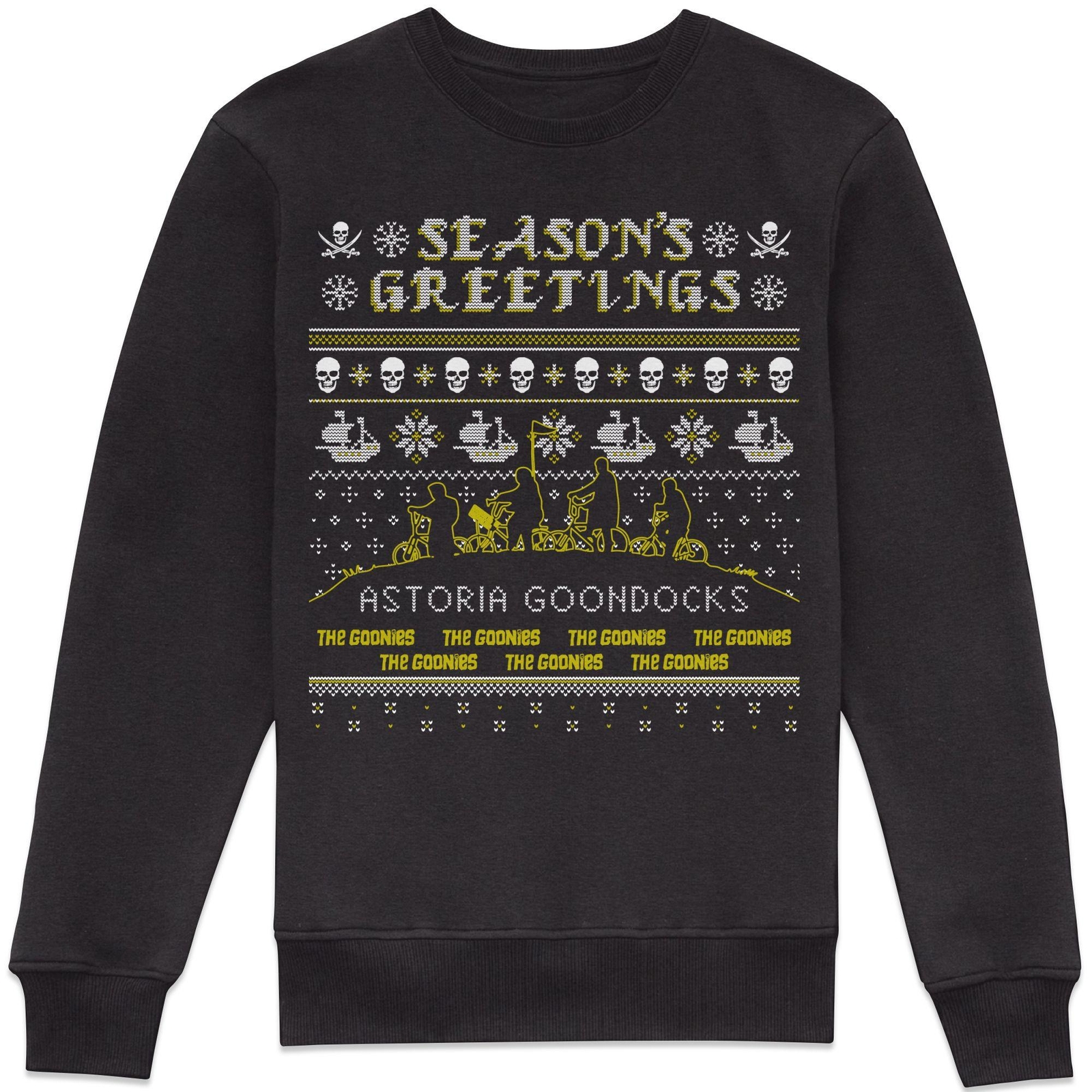 The Goonies Christmas Sweatshirt - Black - XS