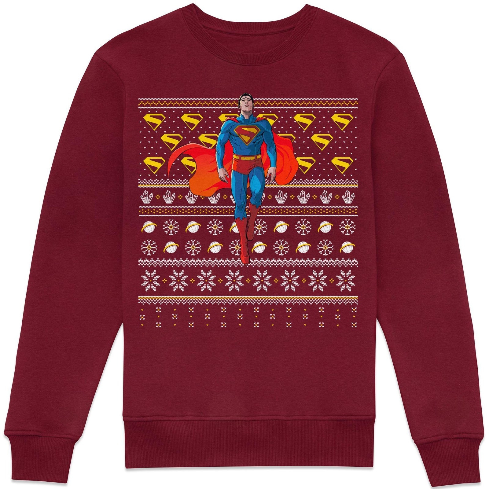 Superman Christmas Sweat - Bordeaux