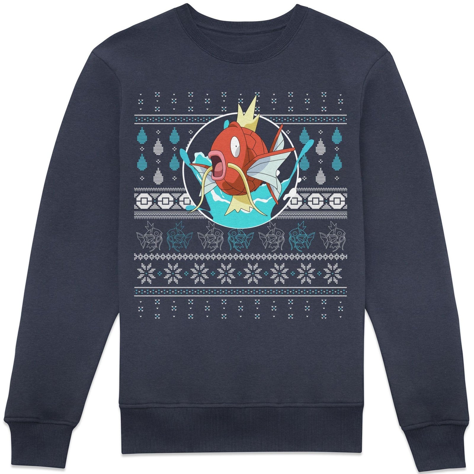 Pokémon Magikarp Christmas Sweat - Bleu Bleu Marine