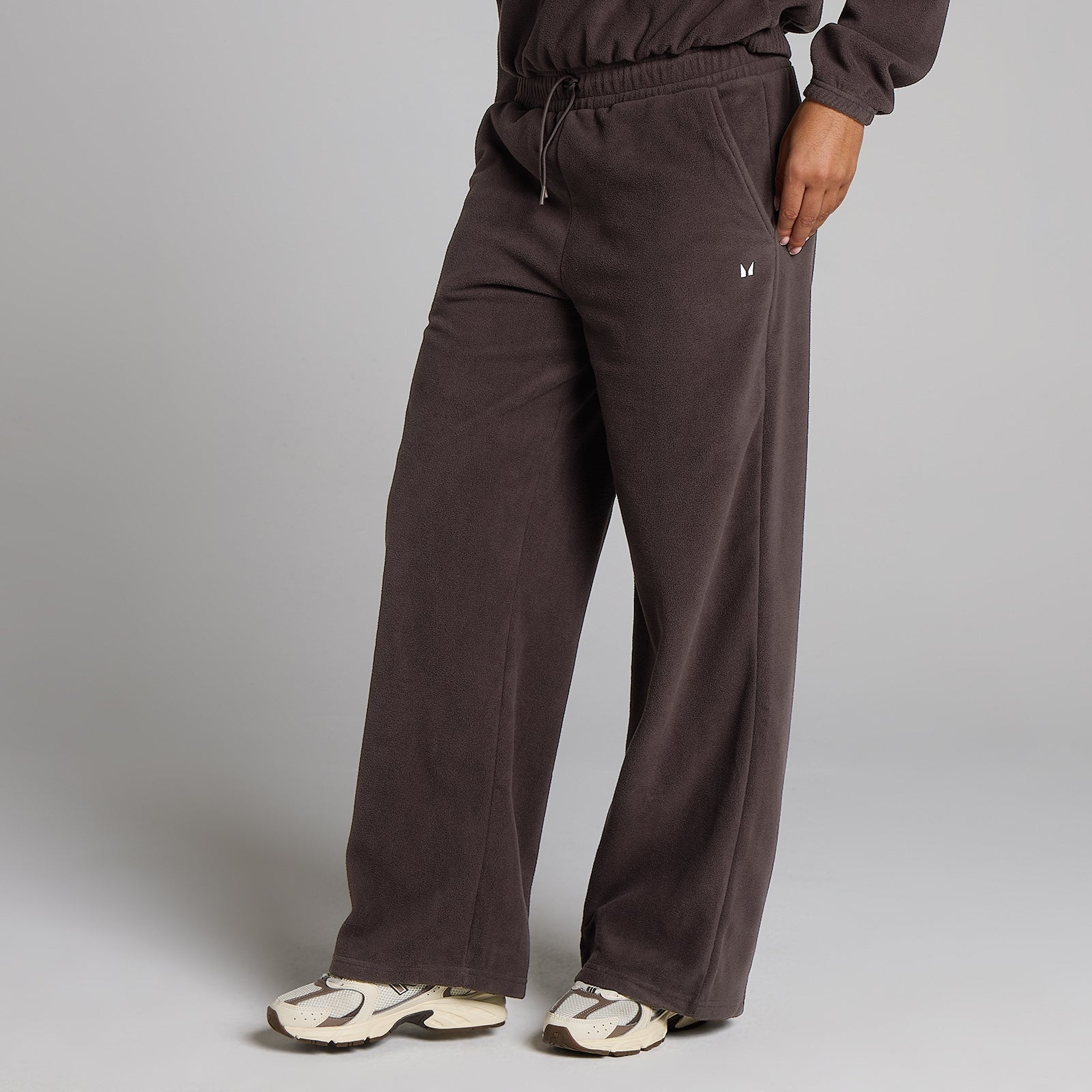 Pantaloni Sport Femei Fleece Picior Drept MP - Cacao - XS