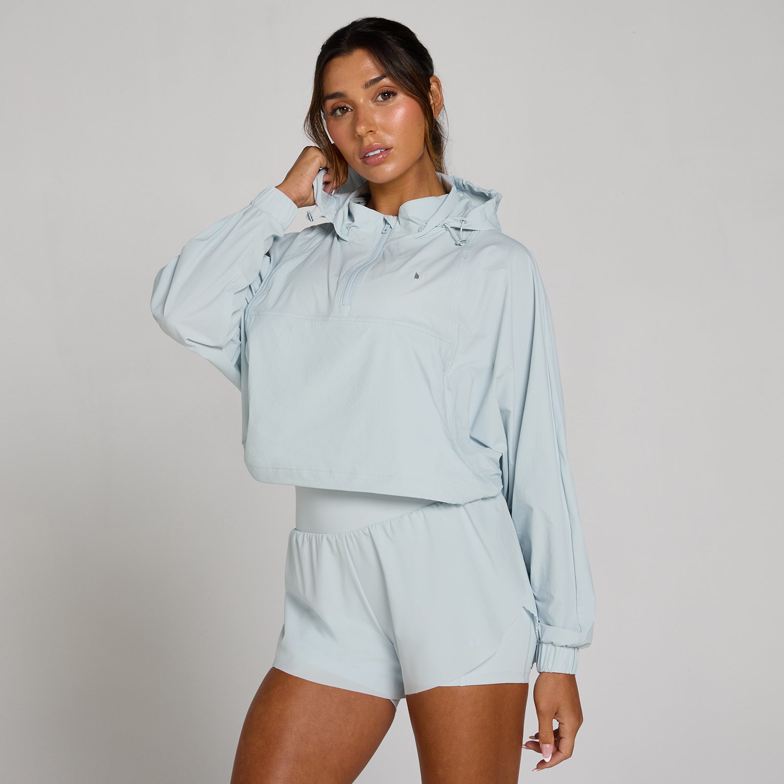 MP Women's Tempo Ultra 1/4 Zip Geweven Jas - Blauw Aura - XS