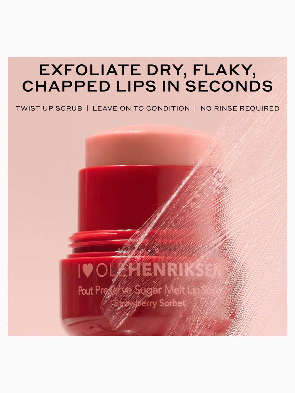 Ole Henriksen Pout Preserve Sugar Melt Lip Scrub 8g - Strawberry Sorbet 2