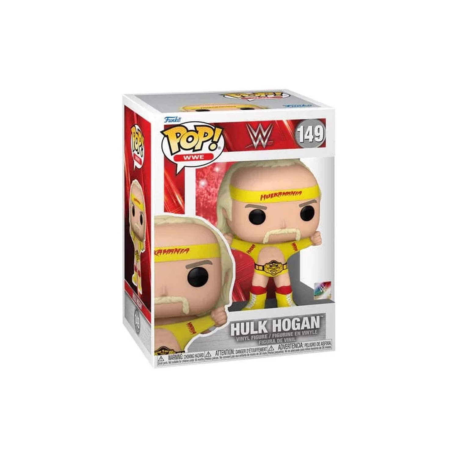 Image of WWE Funko POP! Hulk Hogan Hulkamania with Belt Vinyl Figure