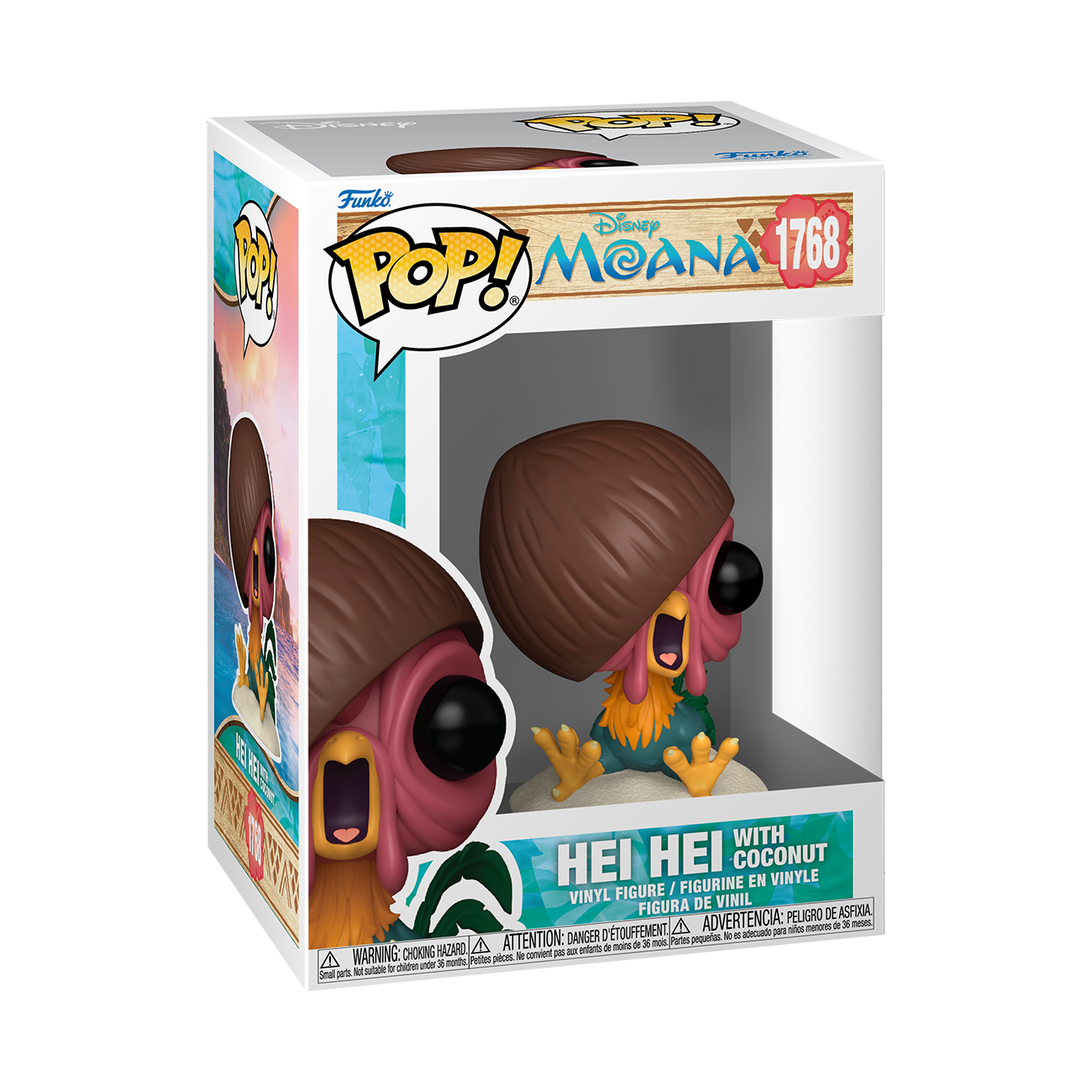 Image of Pop! Disney Moana Hei Hei with Coconut Funko POP Vinyl