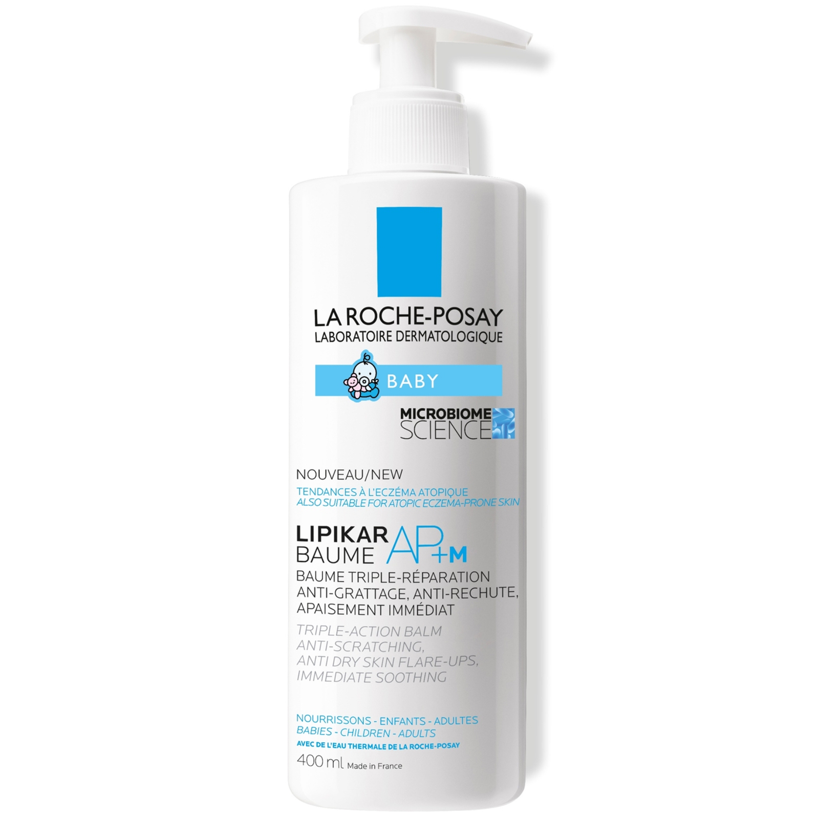 La Roche-Posay Baby Lipikar AP+M Moisturiser for Dry Skin 400ml