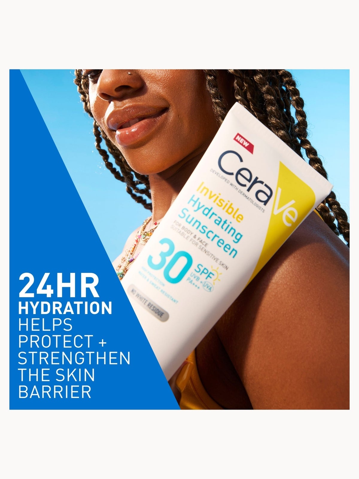 CeraVe Invisible Hydrating Sunscreen SPF 30 for body, face, & all skin types with 3 essential ceramides 75 ml 3