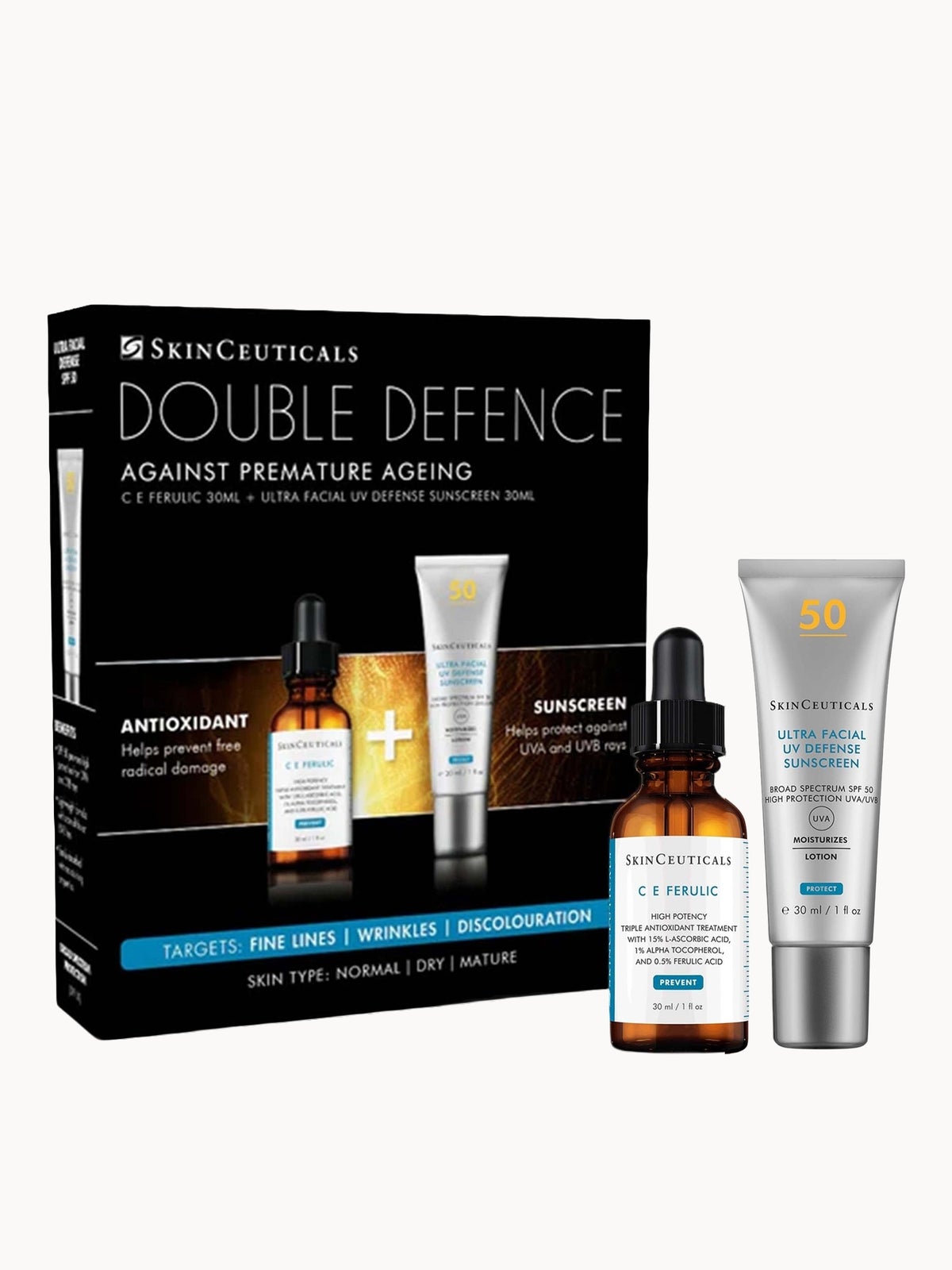 SkinCeuticals Double Defence 2026 C E Ferulic and Advanced Brightening UV Kit (Worth £221)