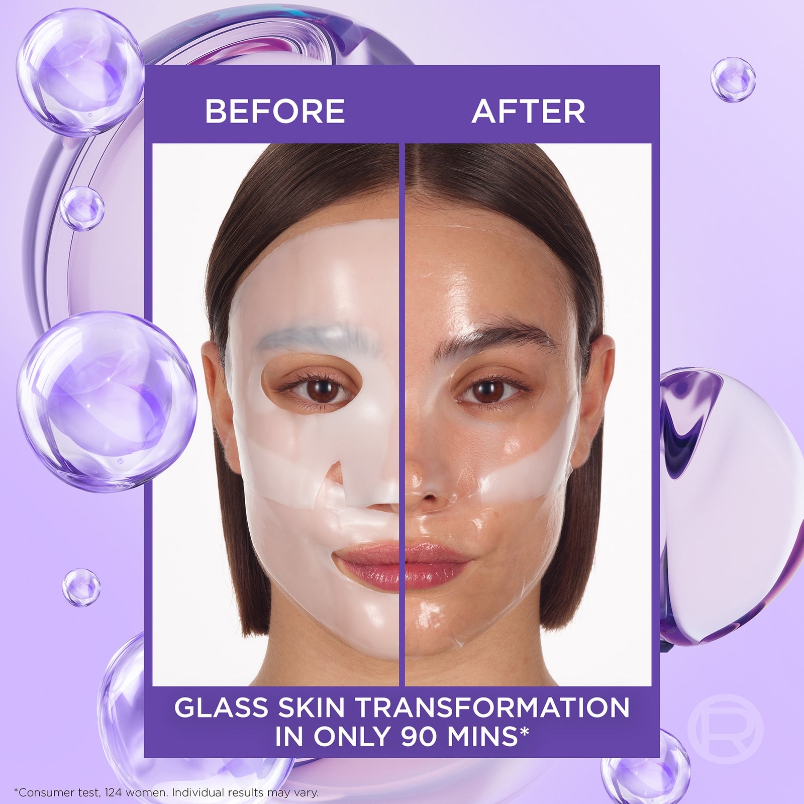 L'Oréal Paris Revitalift Filler Glass Skin Hydrogel Glow Mask Single Pack 4