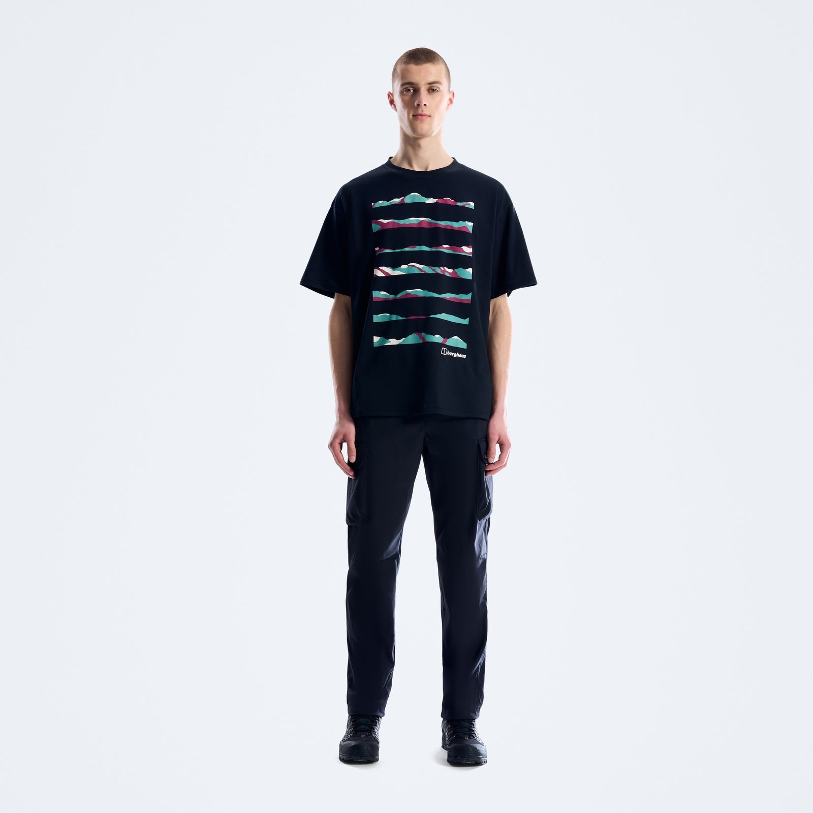 Men's Geo Landscape Tee Black