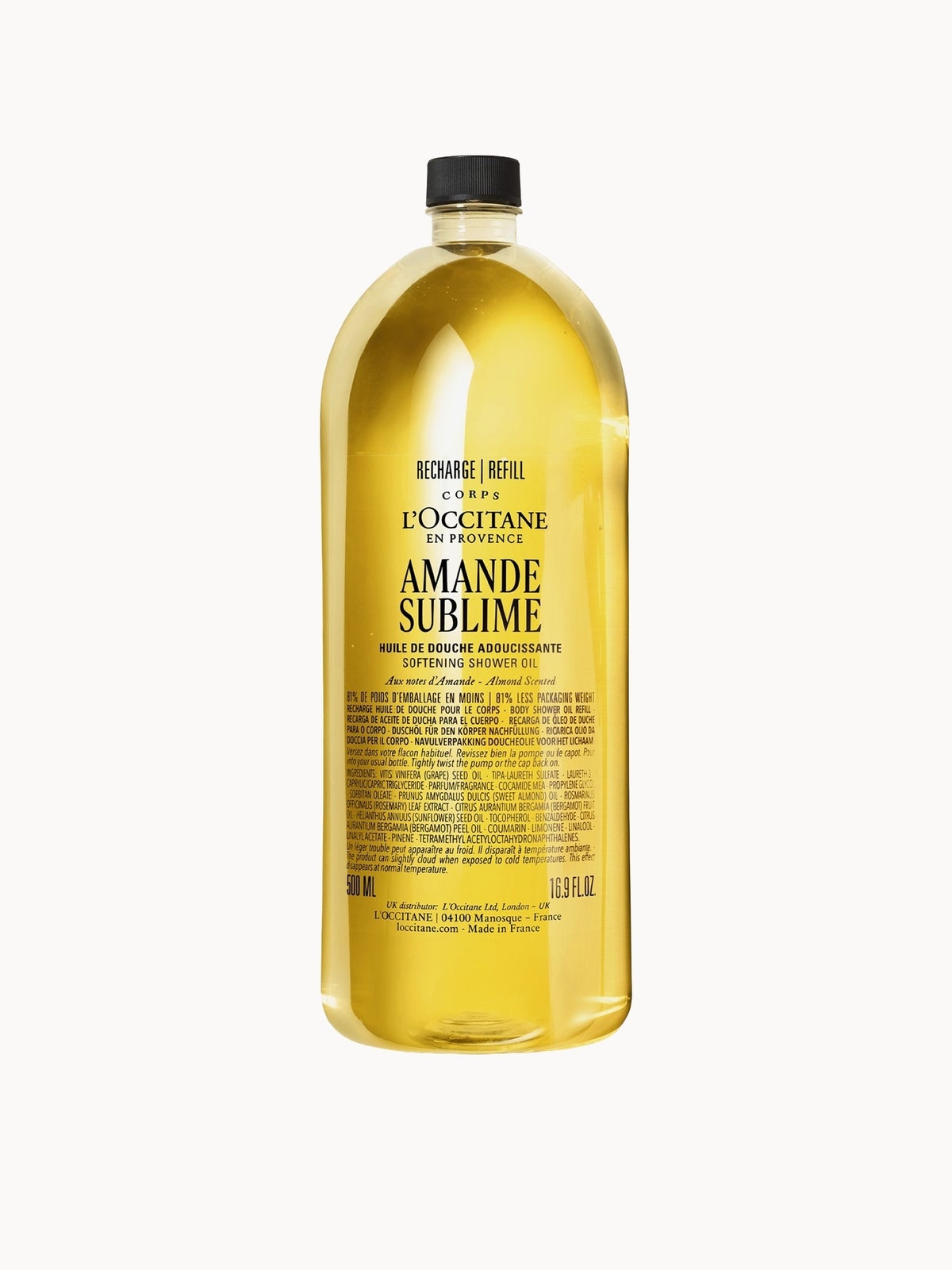 L'Occitane Almond (Amande) Shower Oil Refill 500ml