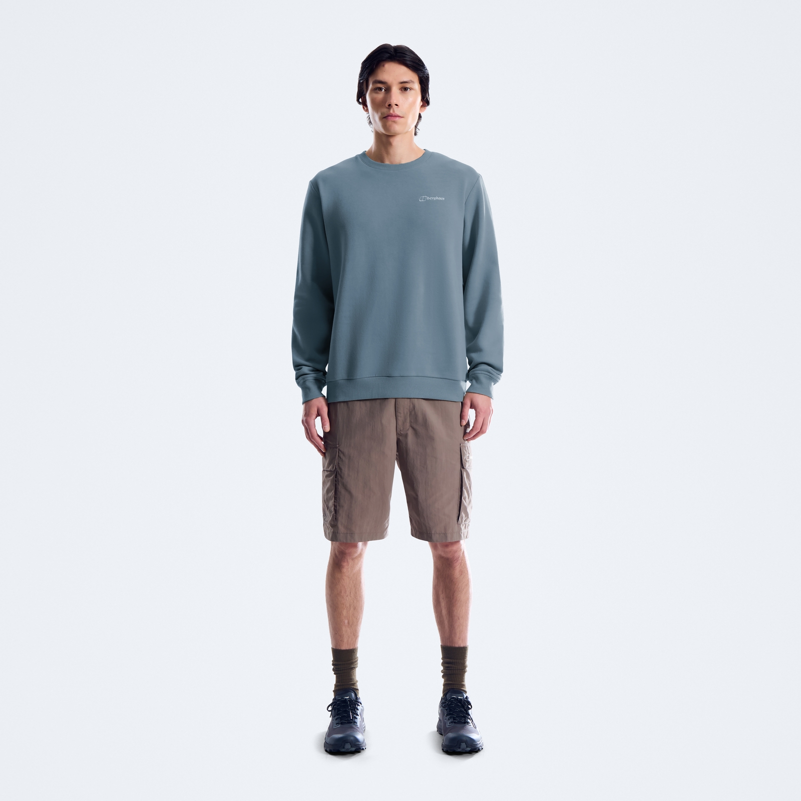 Image of Men's Logo Crew Sweater - Blue