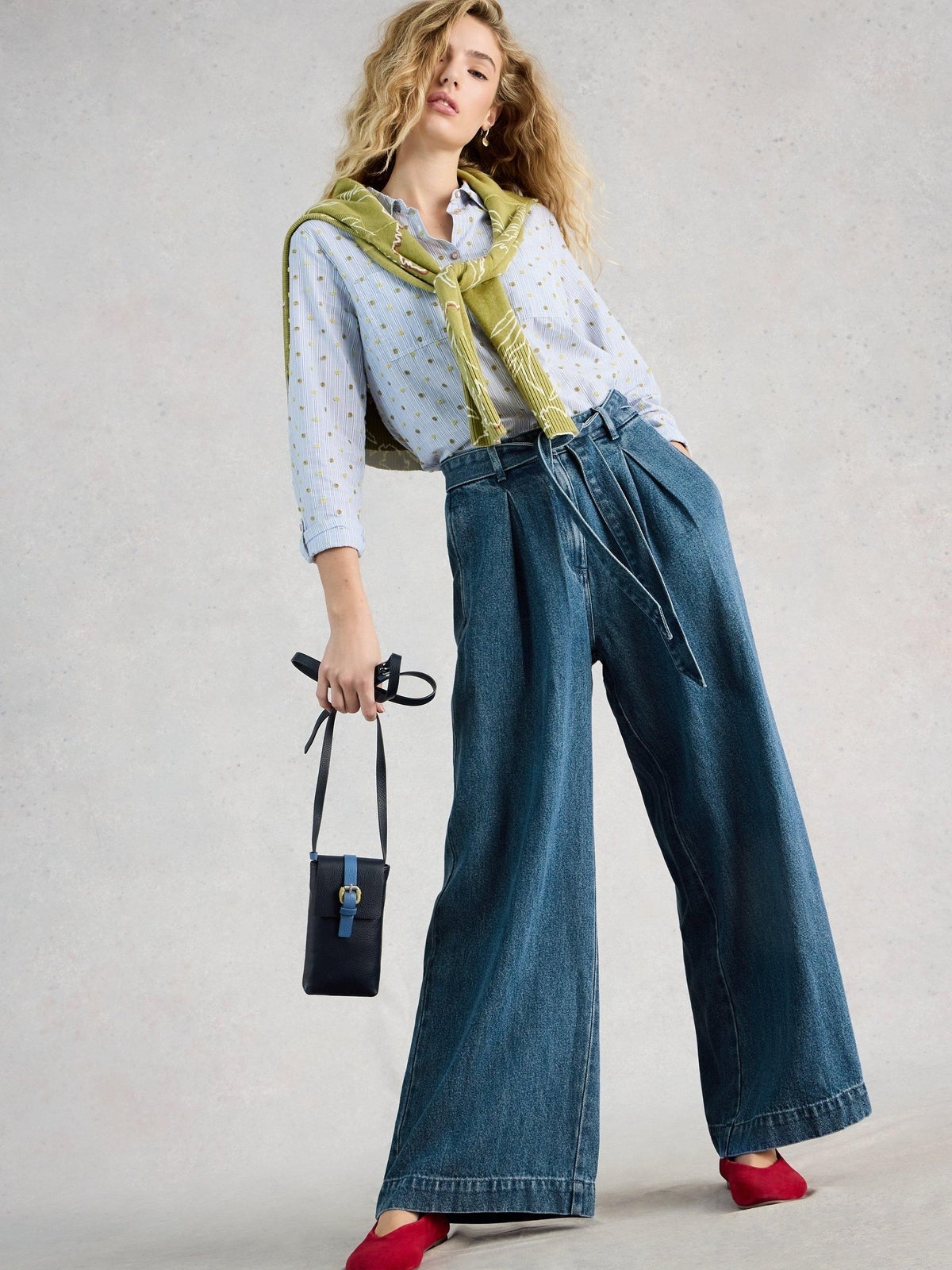 Jeans Lyle mit weitem Bein - 42/R