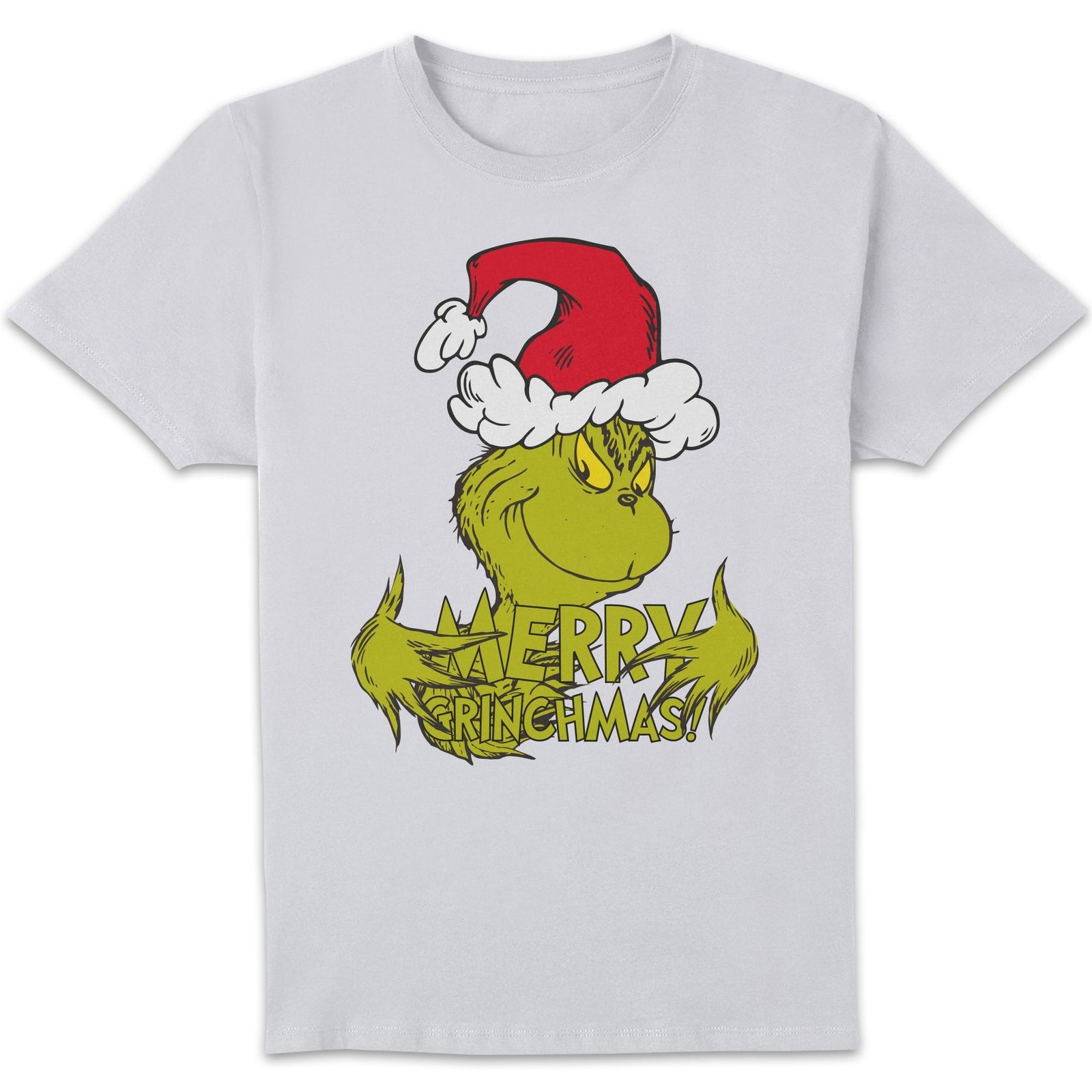 The Grinch Merry Grinchmas Unisex T-Shirt - White - M