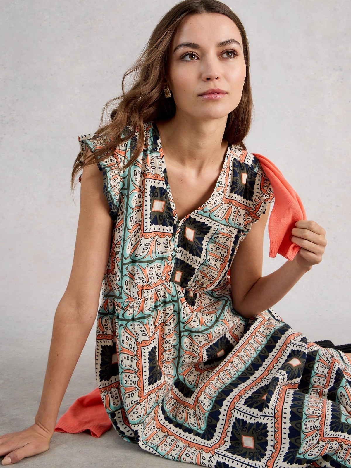 Maxikleid Lorna aus Leinenmischung - 44/R