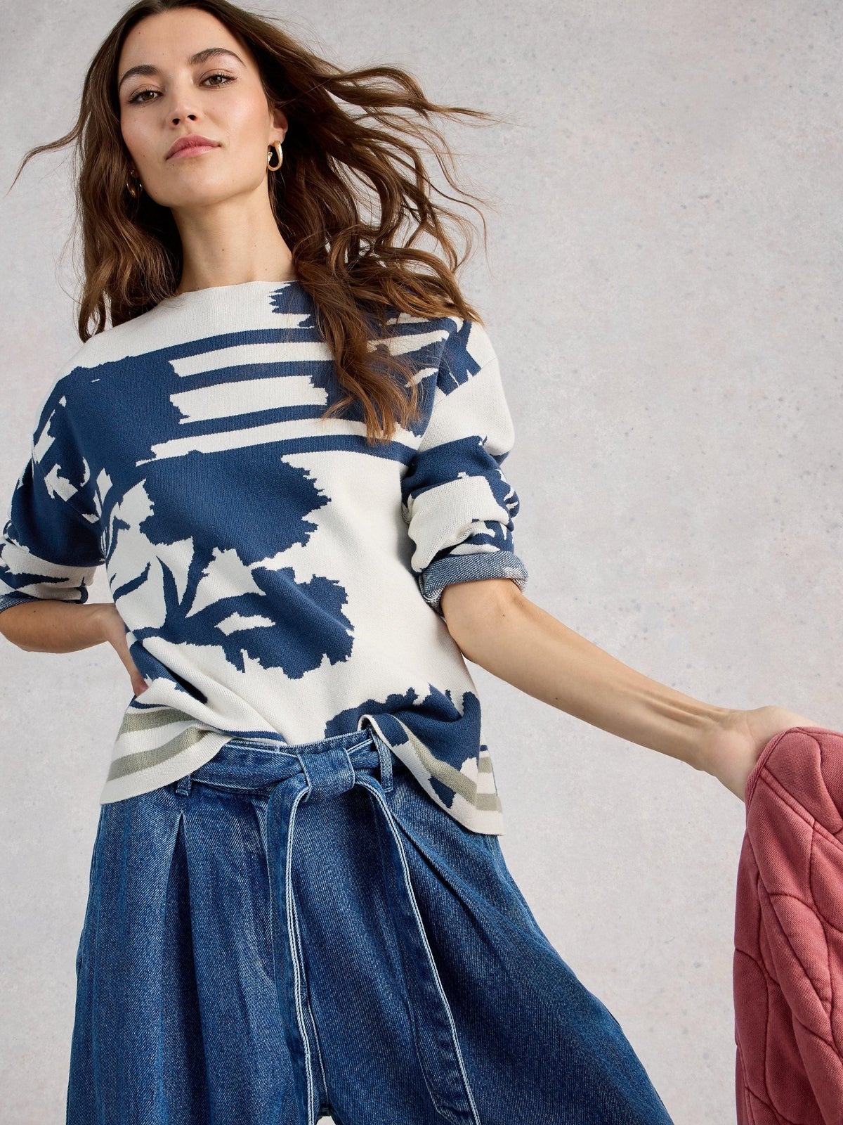 Floraler Pullover Fabia - 42