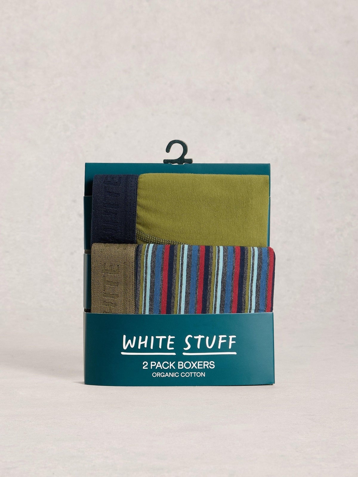 2-er Pack Boxershorts Hove Stripe & Uni - S