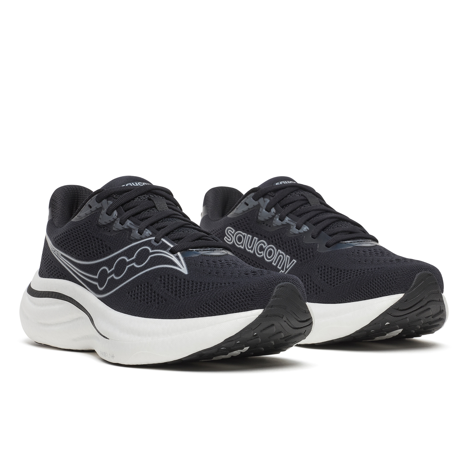 Myprotein UK Saucony Men's Ride 19 - Black/Silver - UK 7