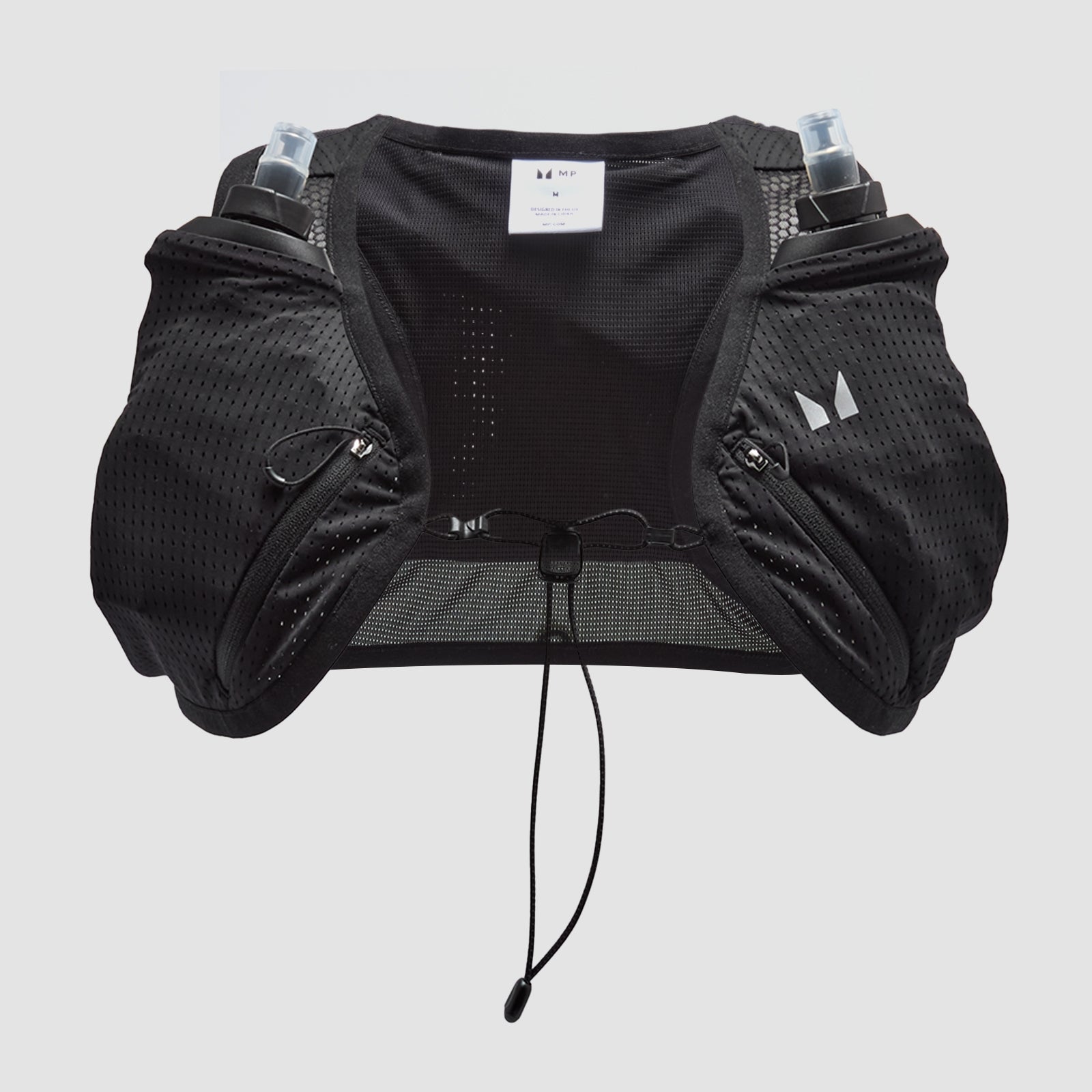 MP Compact Hydration Vest & 2 Soft Running Bottles Bundle - Black - S