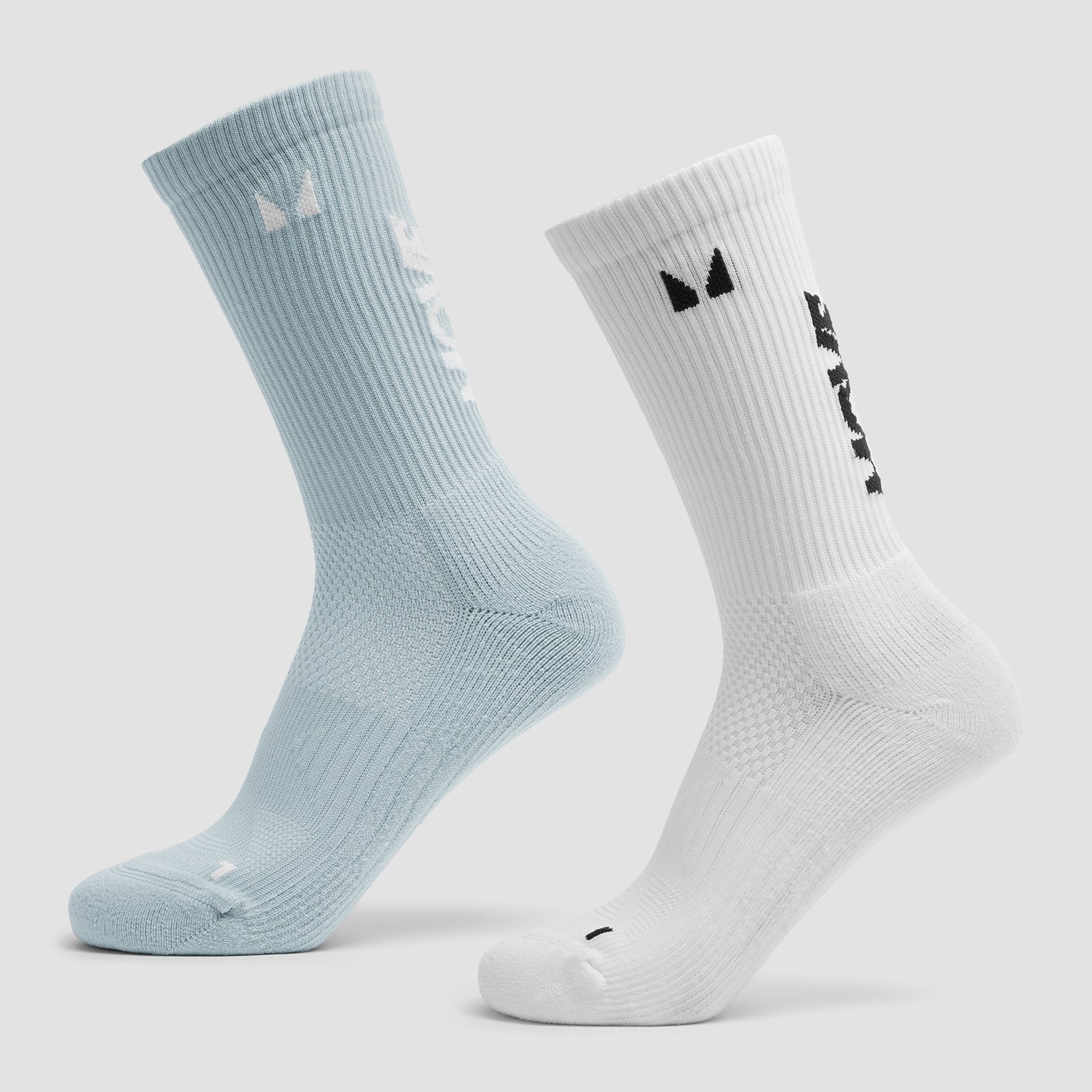 Myprotein UK MyProtein MP Move Club Running Socks (2 pack) - Baby Blue/White