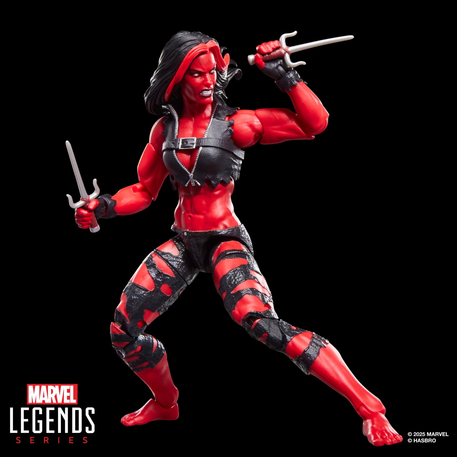 Marvel Legends Series Red She-Hulk, Hulk Comics Collectible 15-cm-scale Action Figure