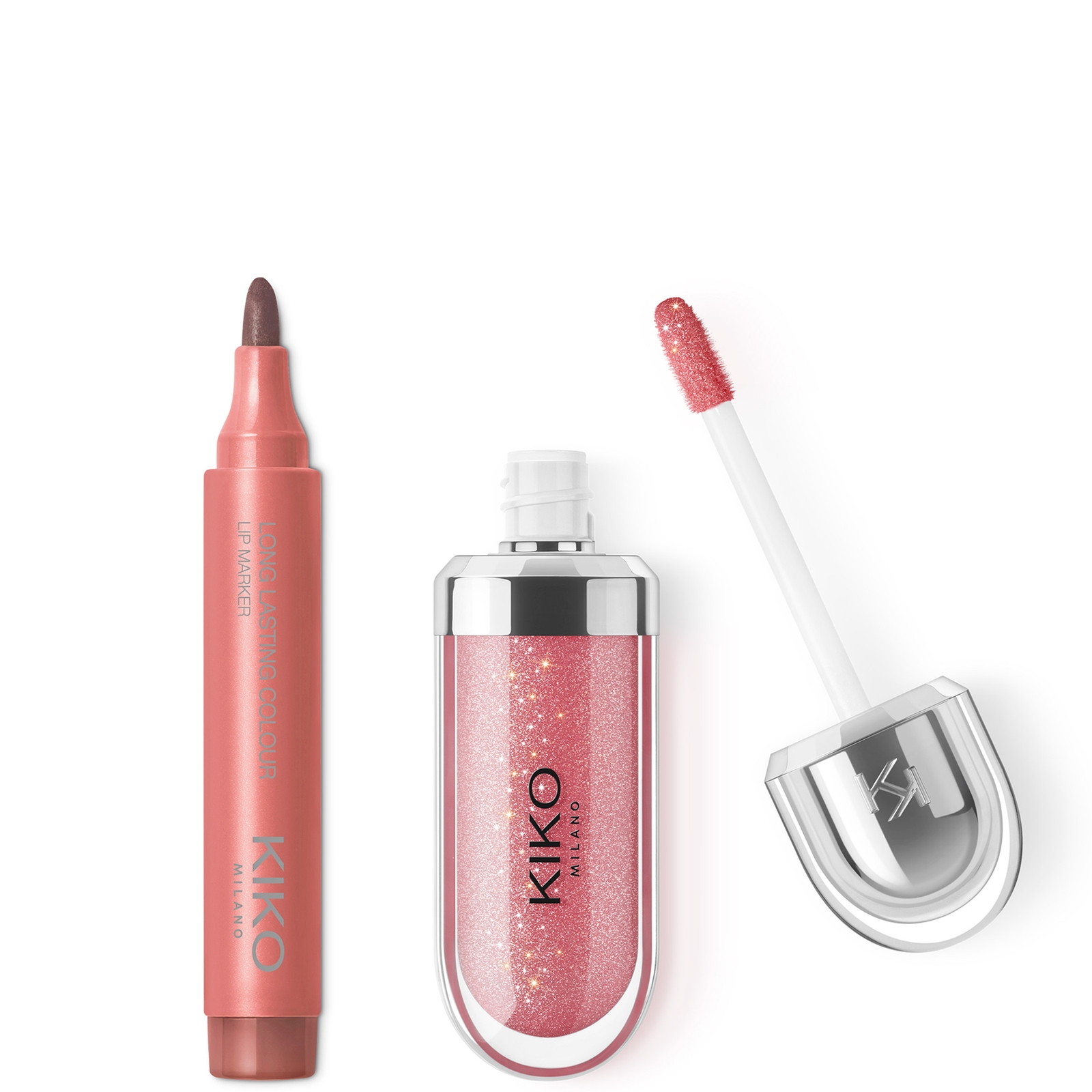 

KIKO Milano Exclusive Lip Combo (Various Shades) - Rosey Nude