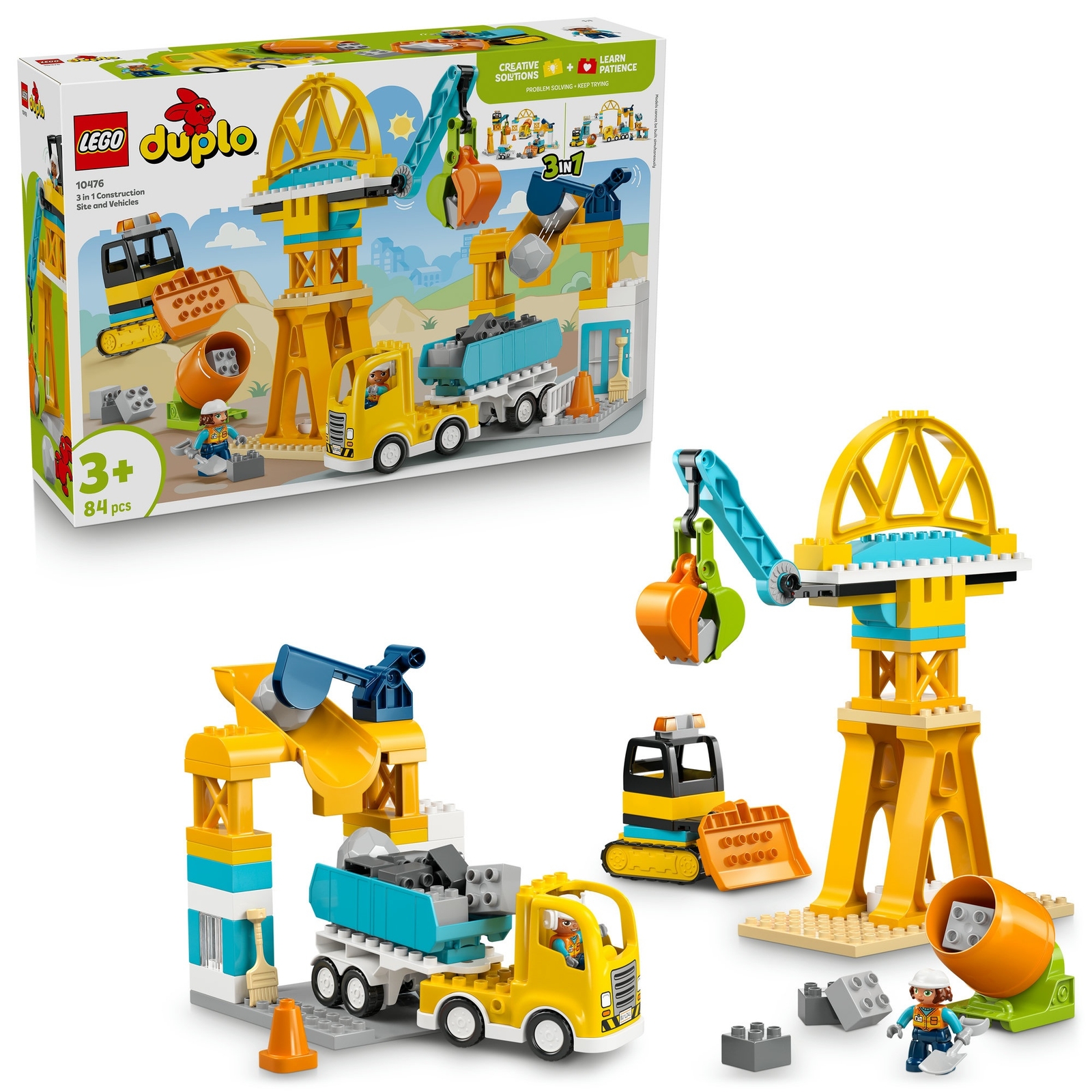 LEGO DUPLO 3 in 1 Construction Site and Vehicles Toy 10476