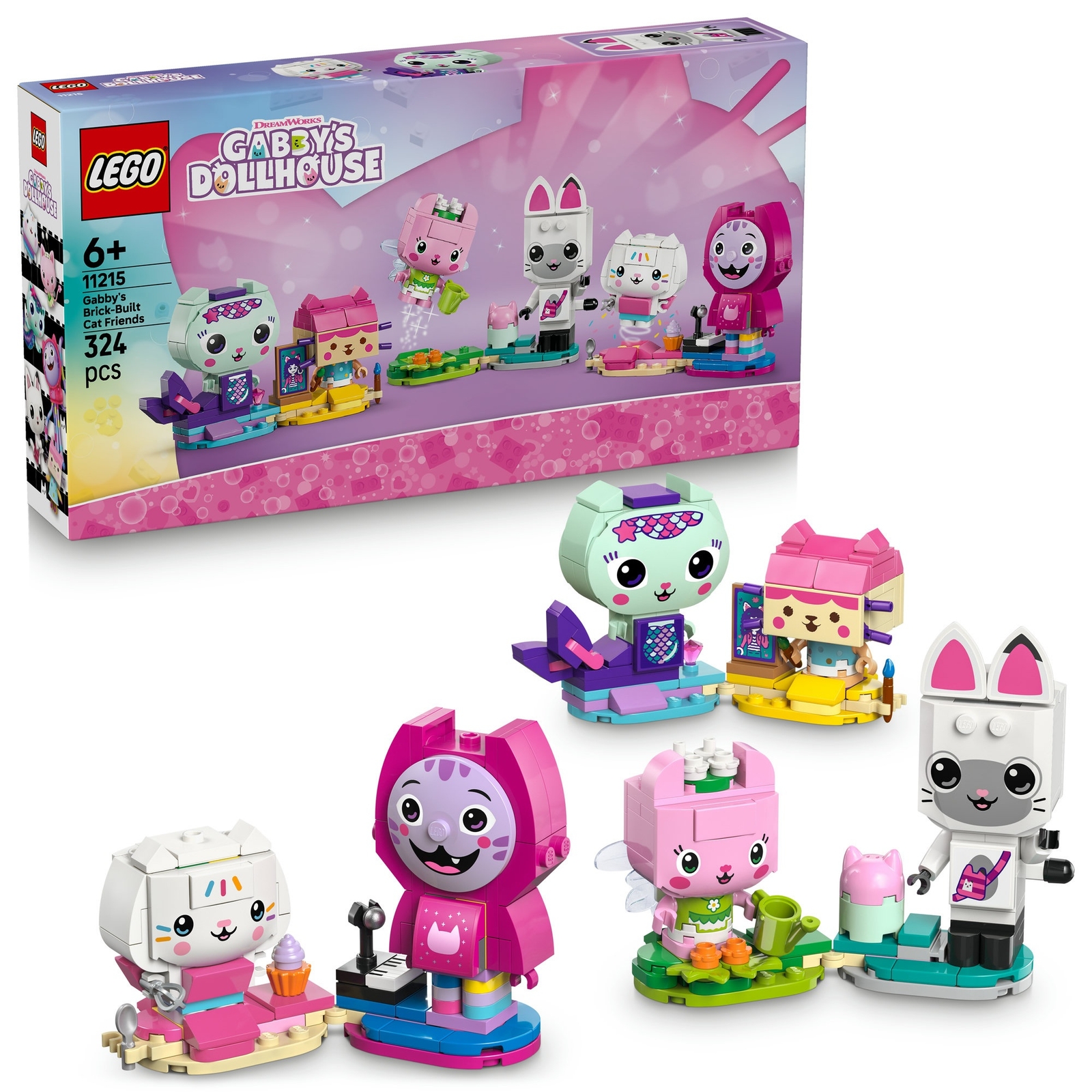 LEGO Gabby's Dollhouse: Gabby's Brick-Built Cat Friends 11215