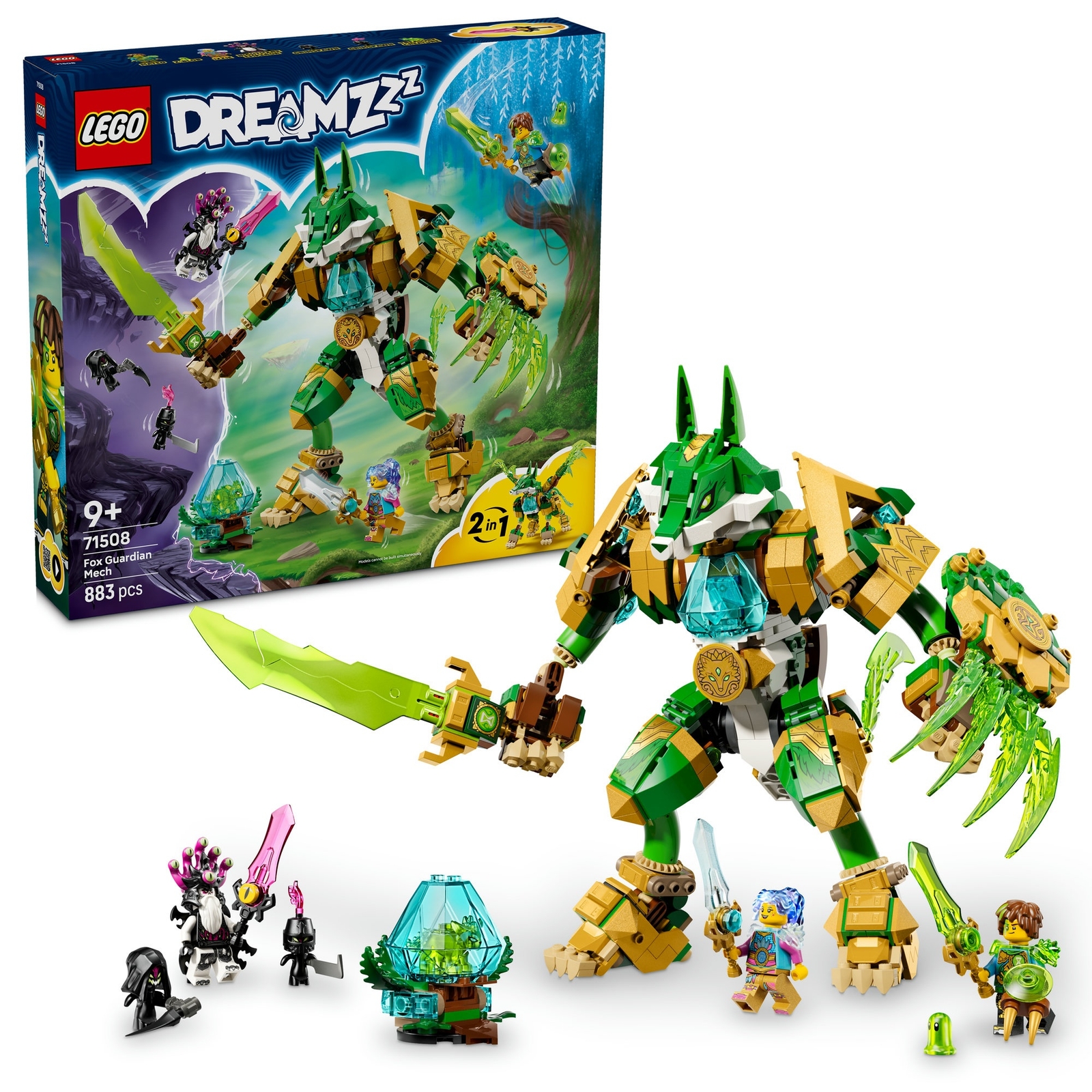 Image of LEGO DREAMZzz Fox Guardian Mech Action Figure Toy 71508
