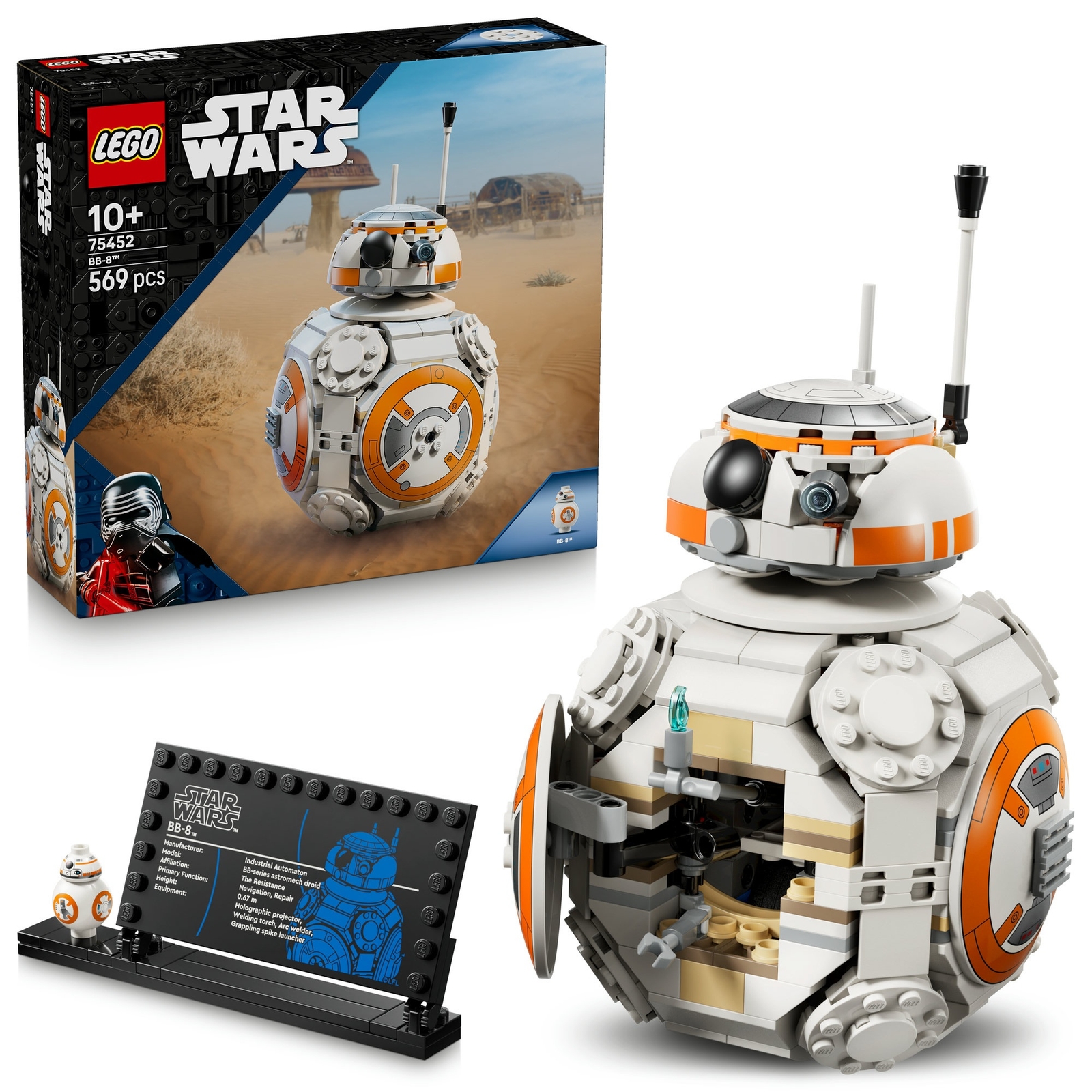 Image of LEGO Star Wars BB-8 Astromech Droid Building Toy 75452