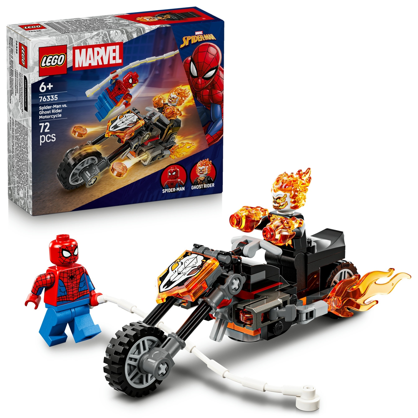 LEGO ǀ Marvel Spider-Man vs. Ghost Rider Motorcycle 76335