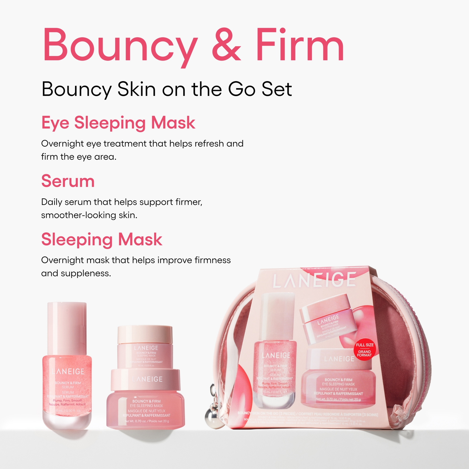 Thumbnail - Laneige Bouncy Skin on the go Set (Worth £53)