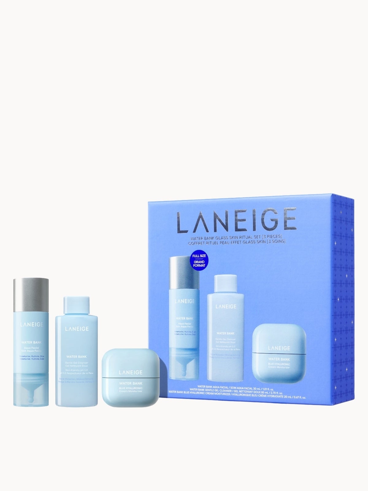 LANEIGE Water Bank Glass Skin Ritual Set (Worth £60.50)