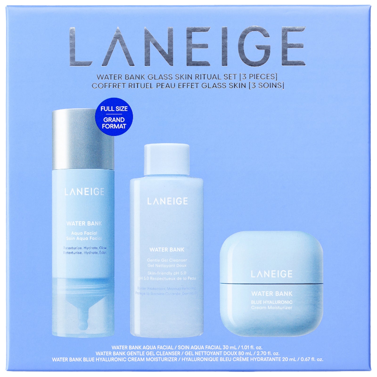 LANEIGE Water Bank Glass Skin Ritual Set (Worth £60.50) 2