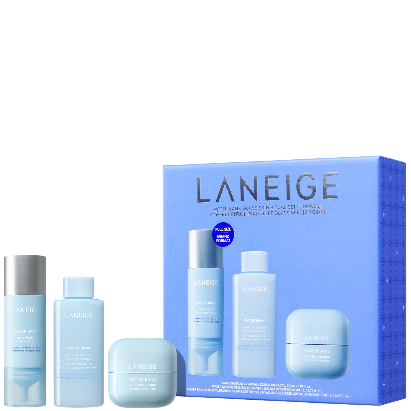 LANEIGE Water Bank Glass Skin Ritual Set