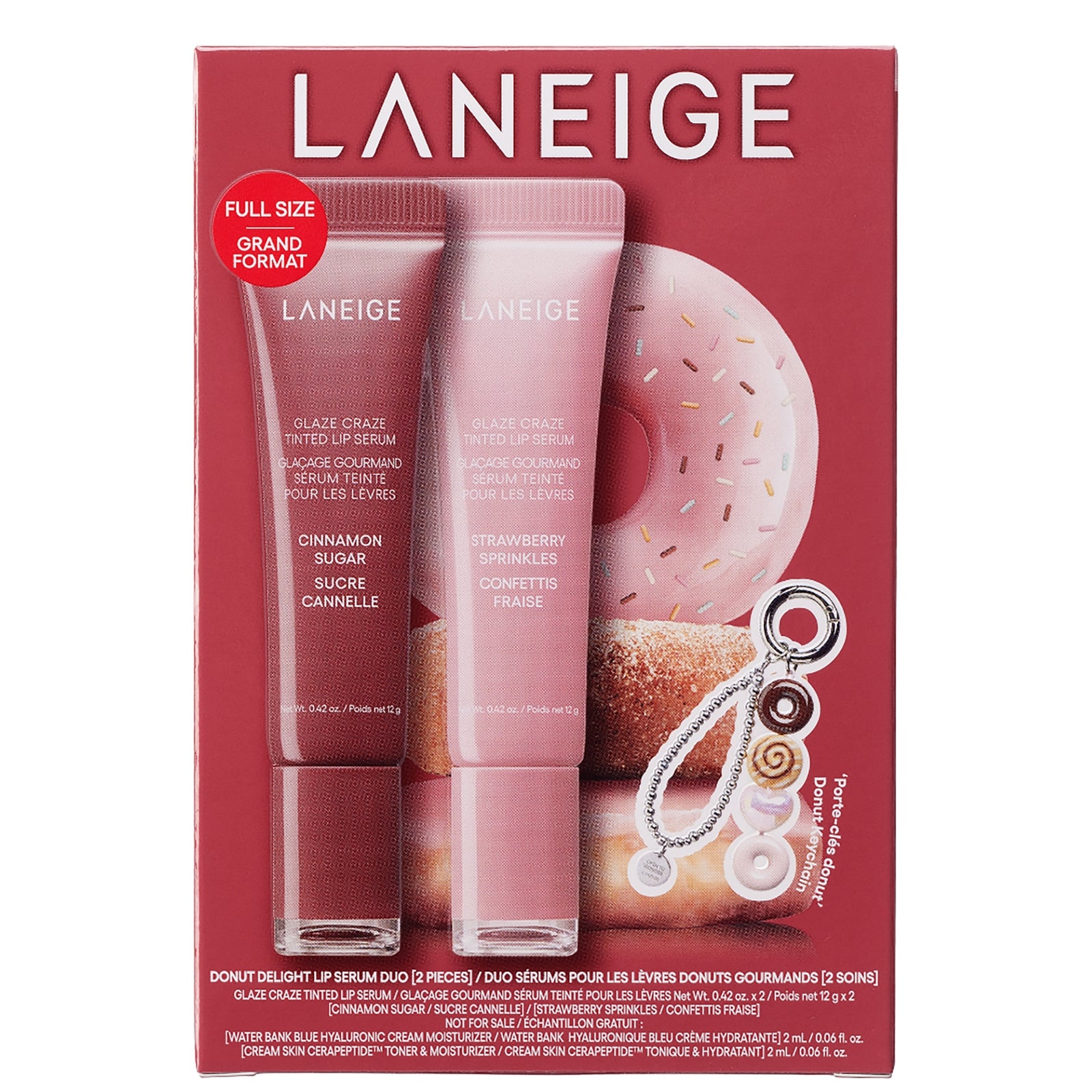 Laneige Donut Delight Lip Serum Duo Set (Worth £38) 2
