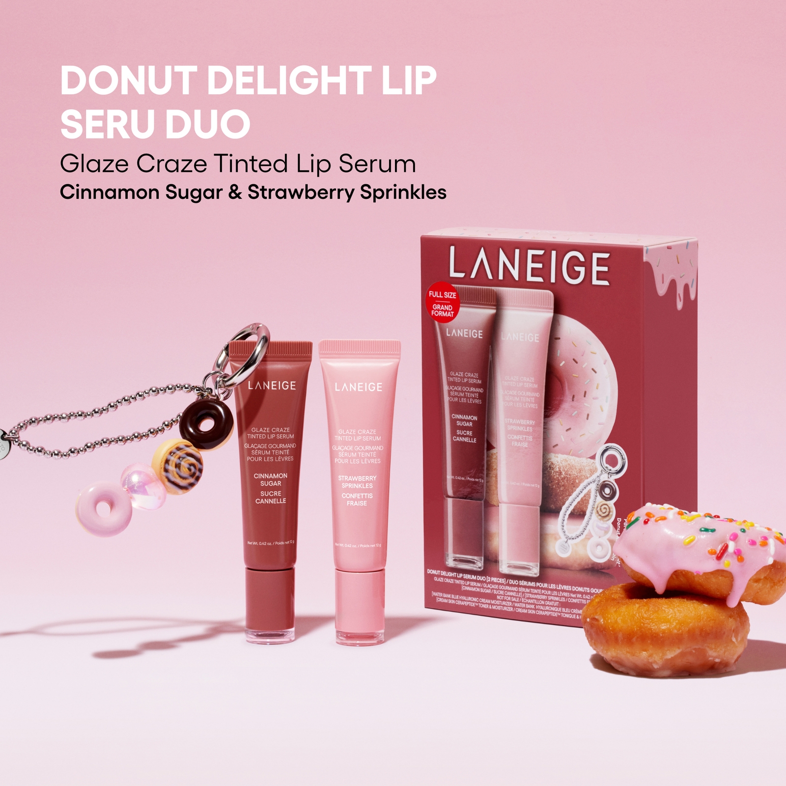 Thumbnail - Laneige Donut Delight Lip Serum Duo Set (Worth £38)