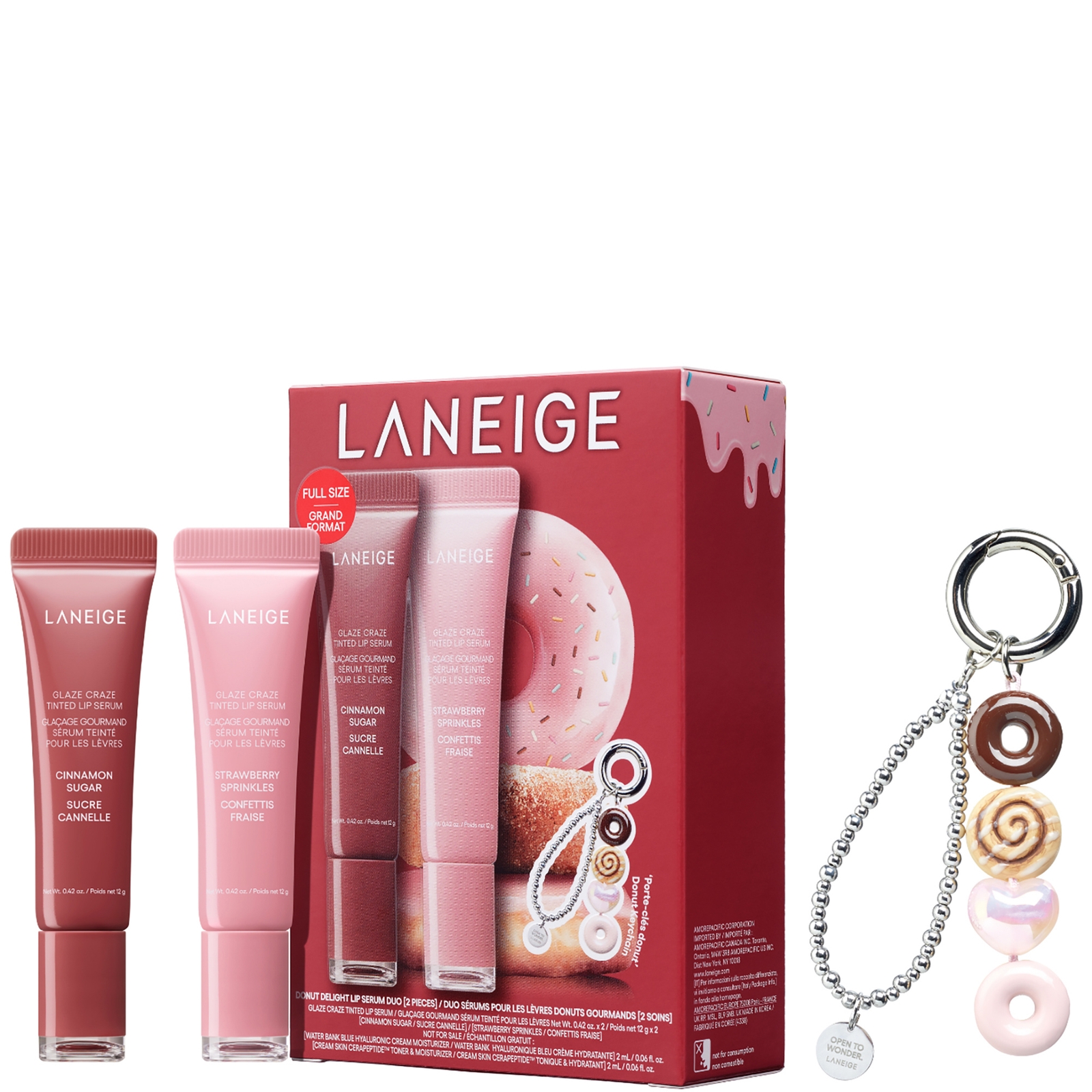 Laneige Donut Delight Lip Serum Duo Set (Worth £38)